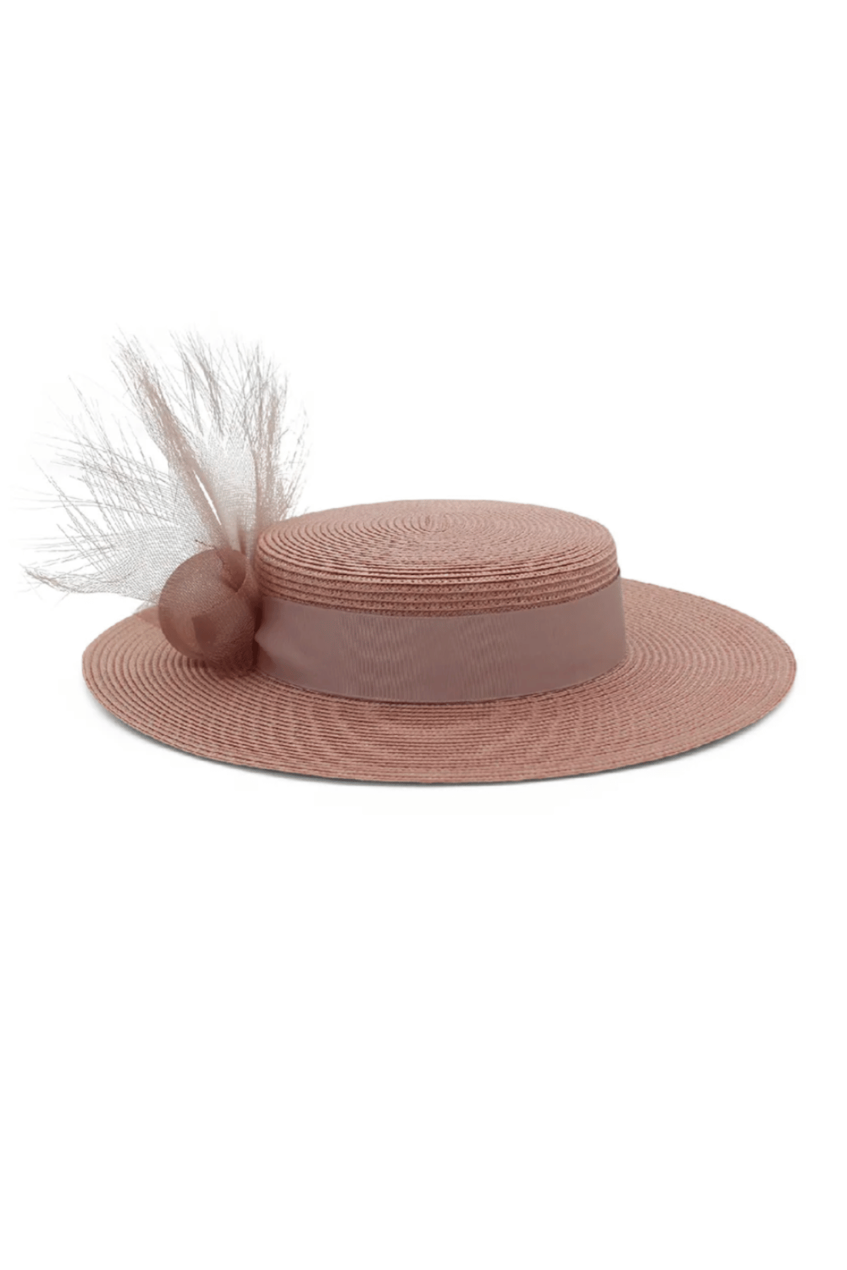 Nala Racewear Boater in Blush Pink