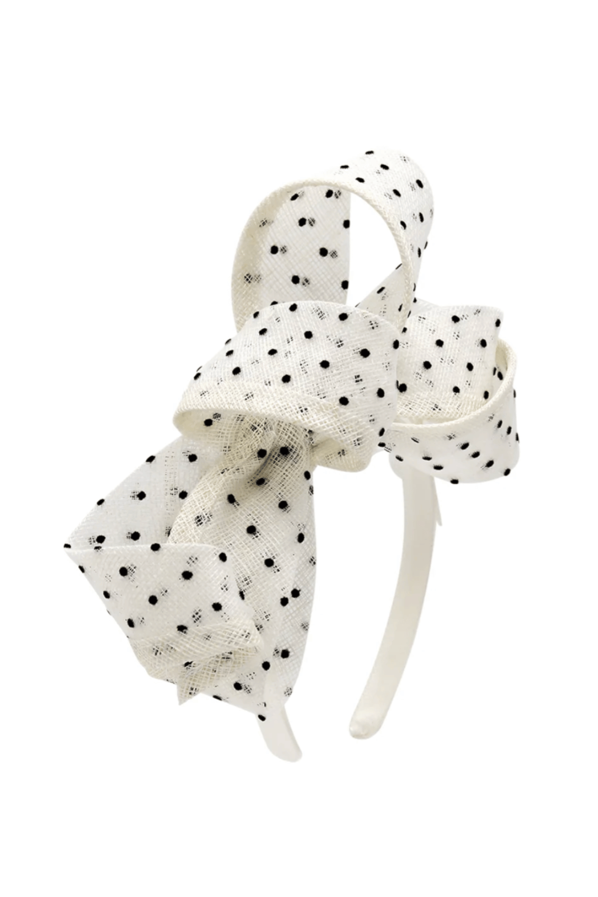Sadie Fascinator in Ivory White