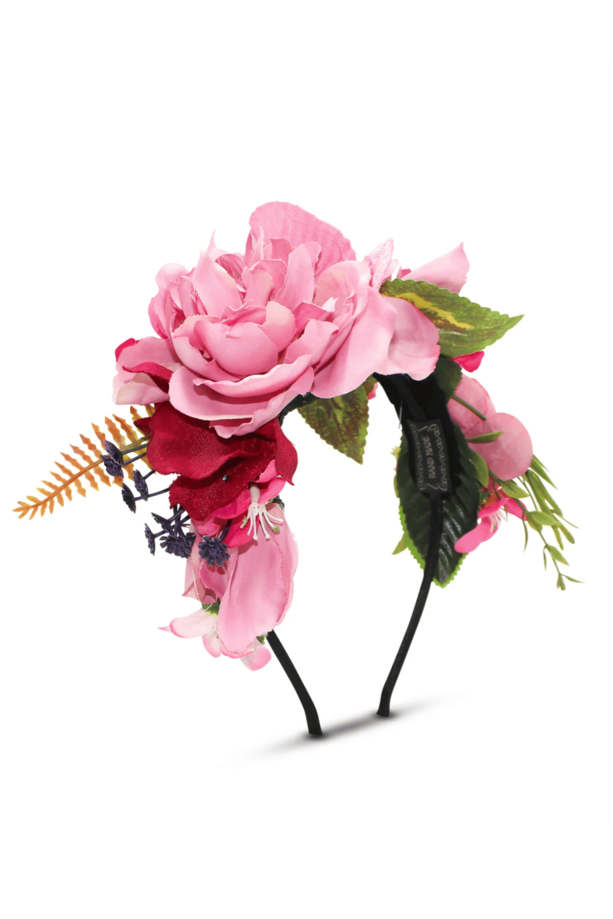 Dori Flower Crown in Hot Pink
