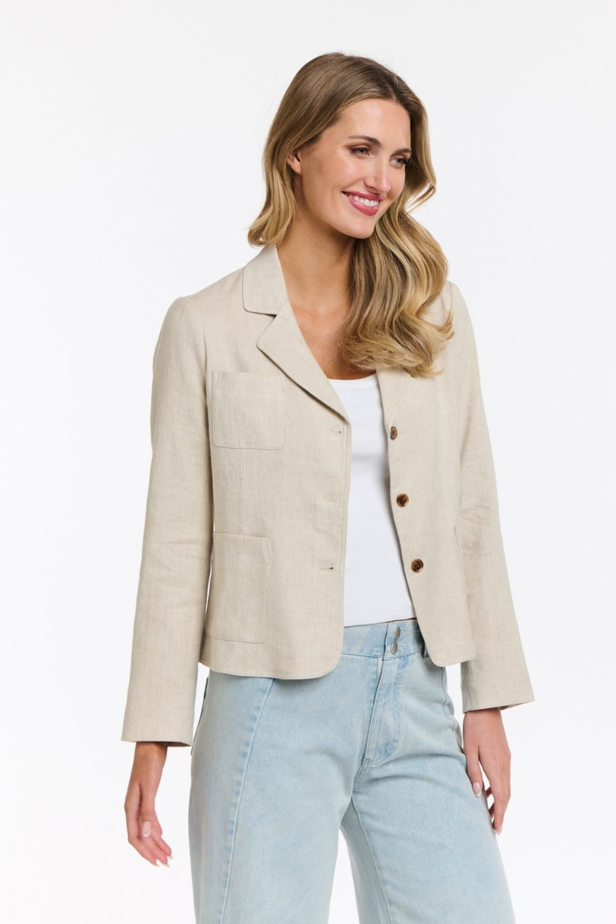 Maison Linen Blazer Natural