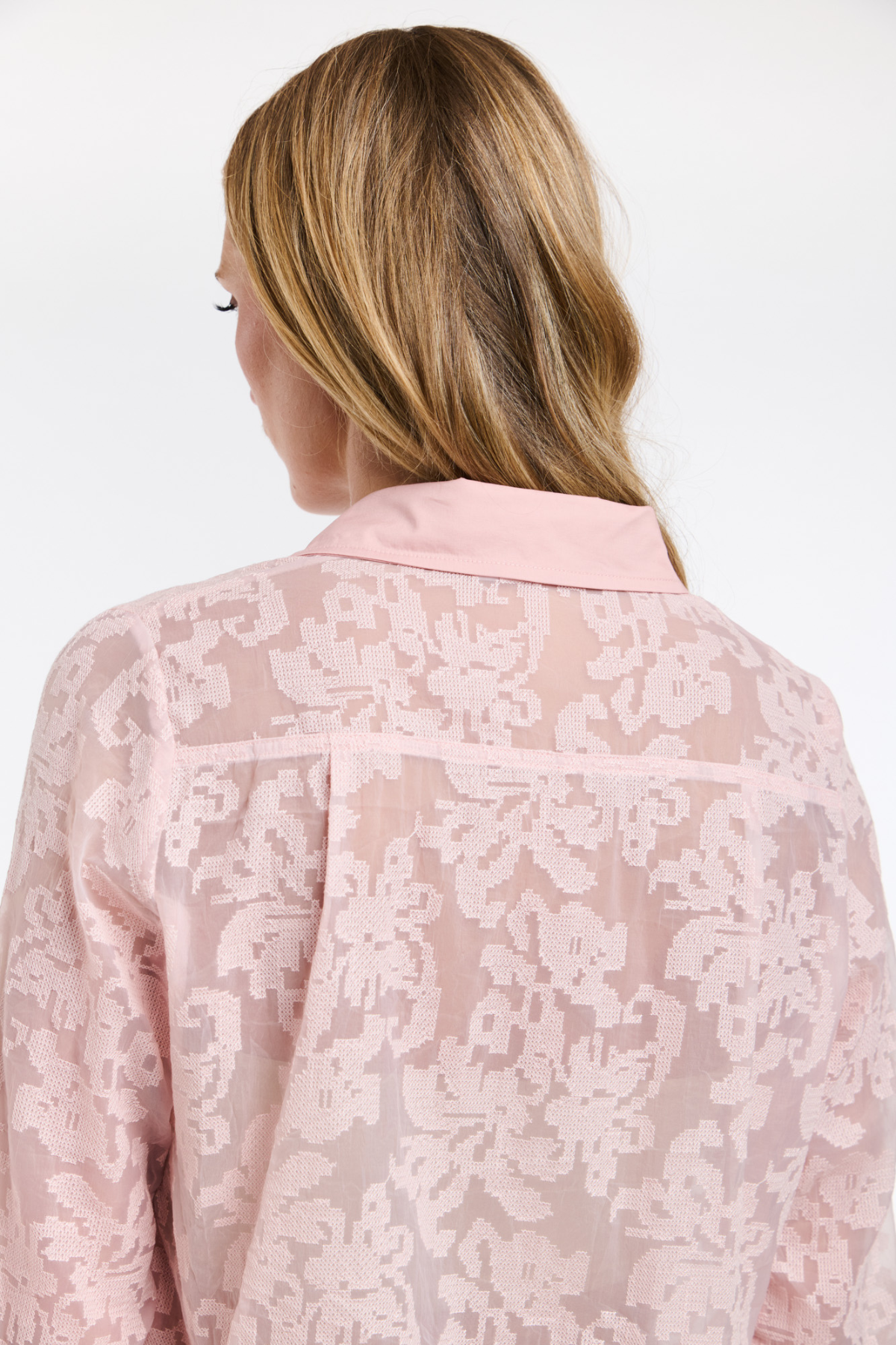 Silvia Stitch Blouse Tea Rose