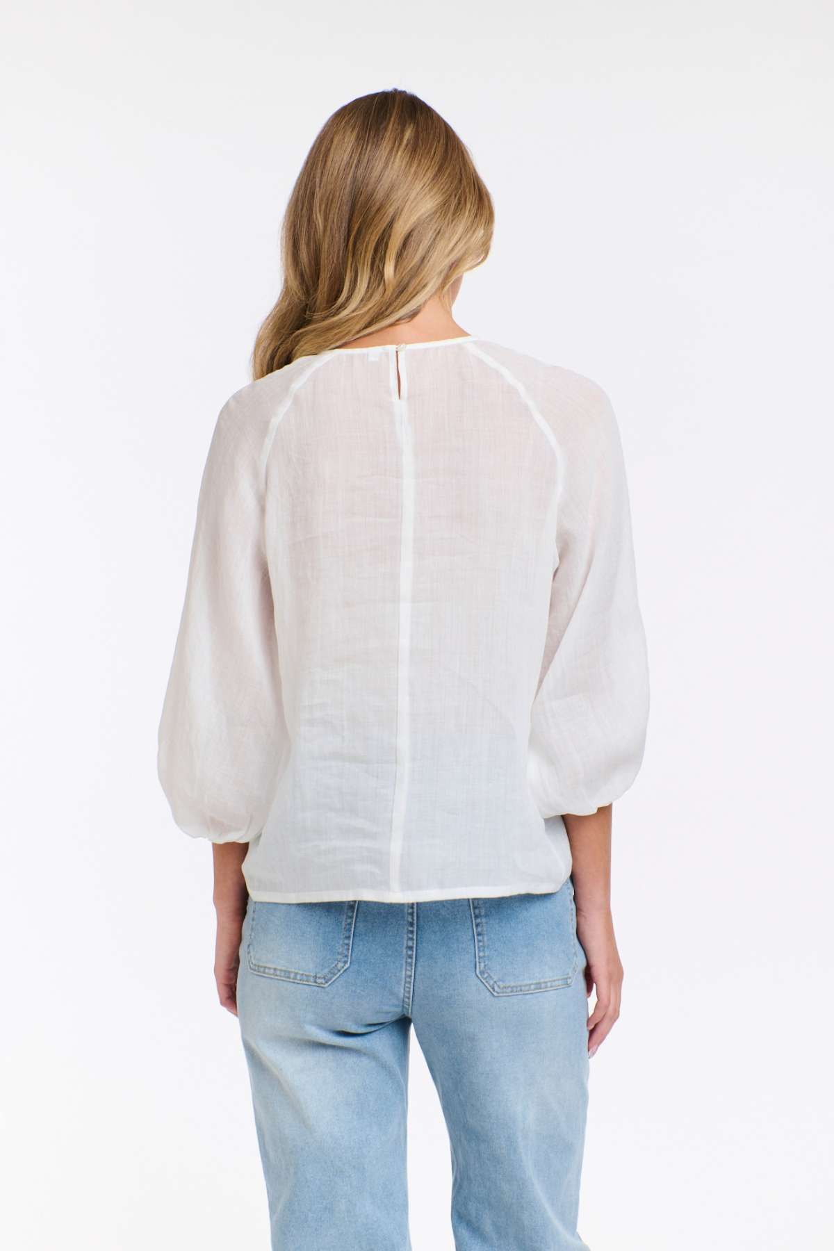 Eden Smock Blouse White