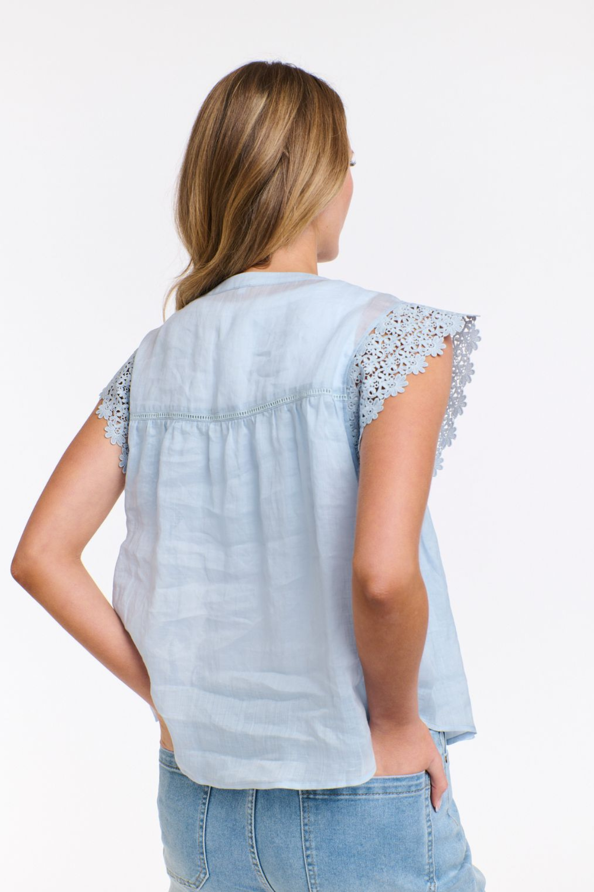 Jude Lace Blouse Ice