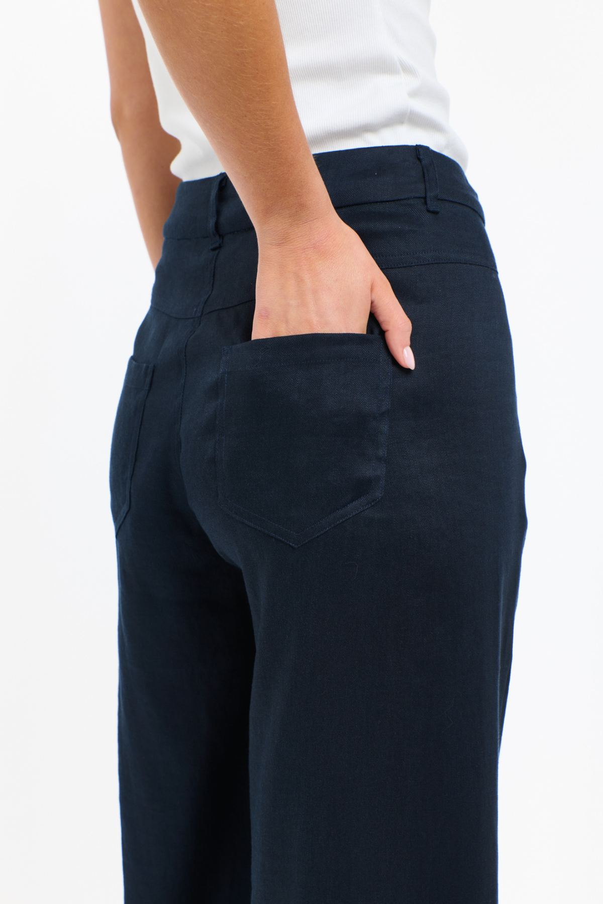 Maison Pants Midnight Blue