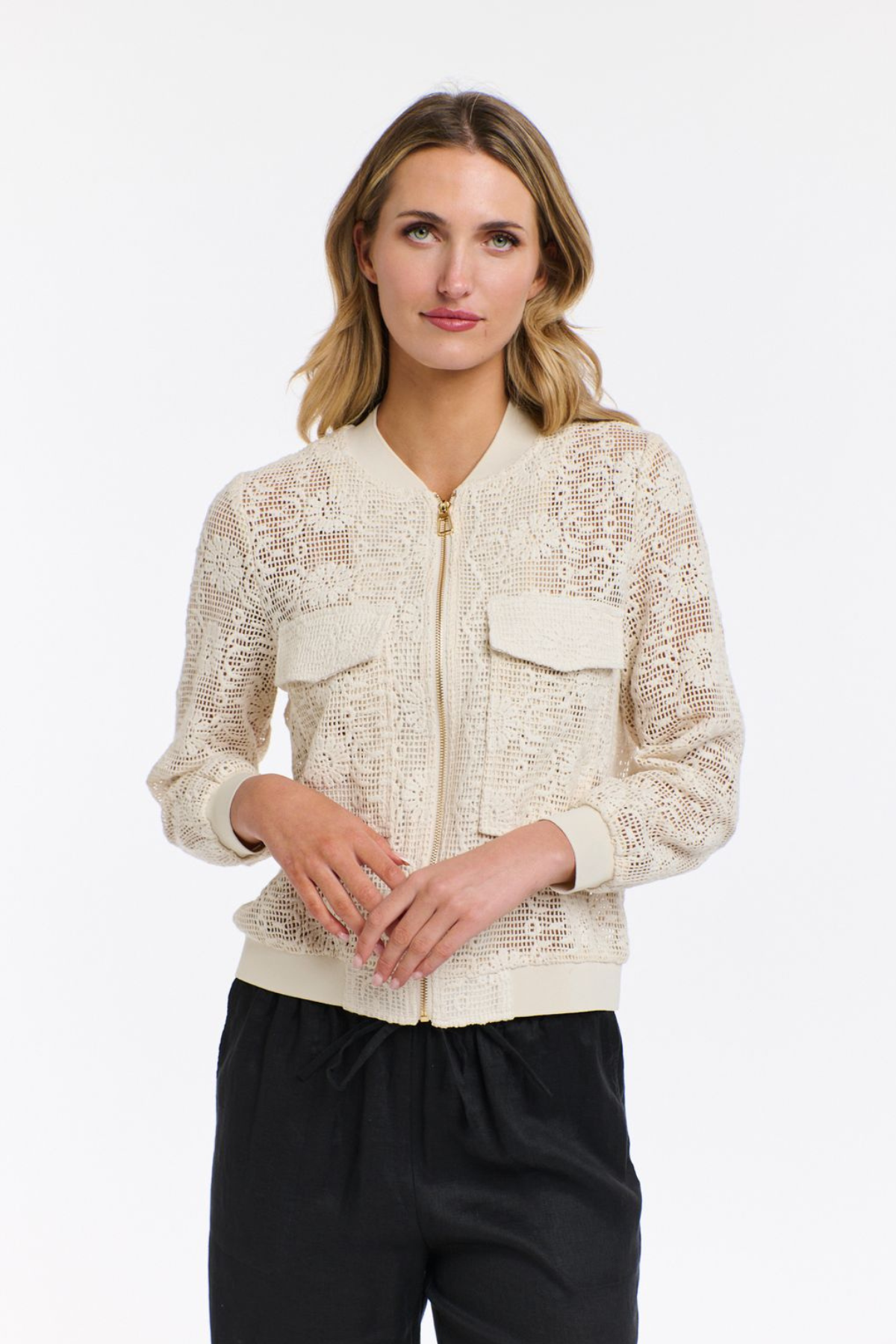 Samantha Mesh Bomber Jacket