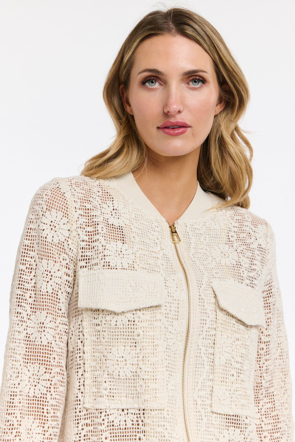 Samantha Mesh Bomber Jacket