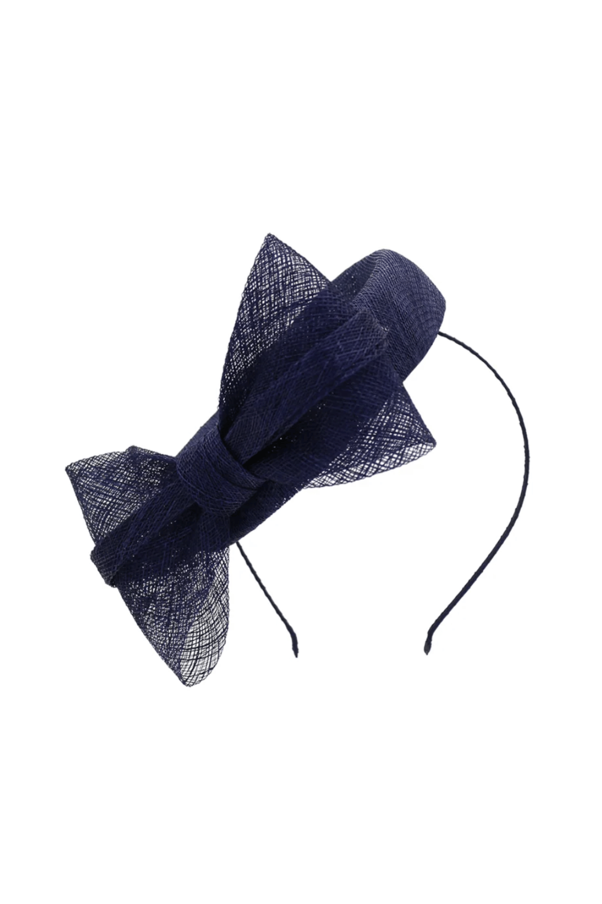 Juliet Fascinator in Navy Blue