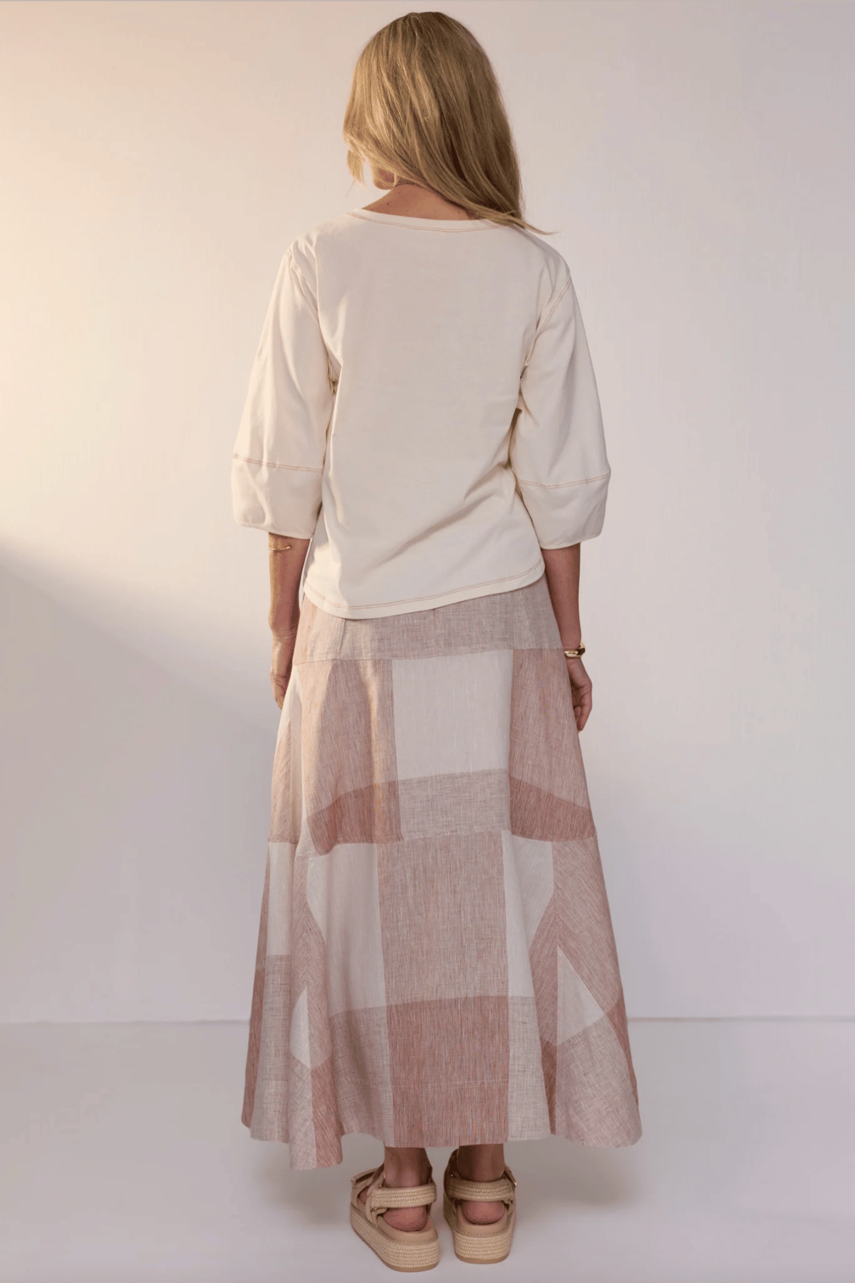 Nixie Skirt Toffee Gingham