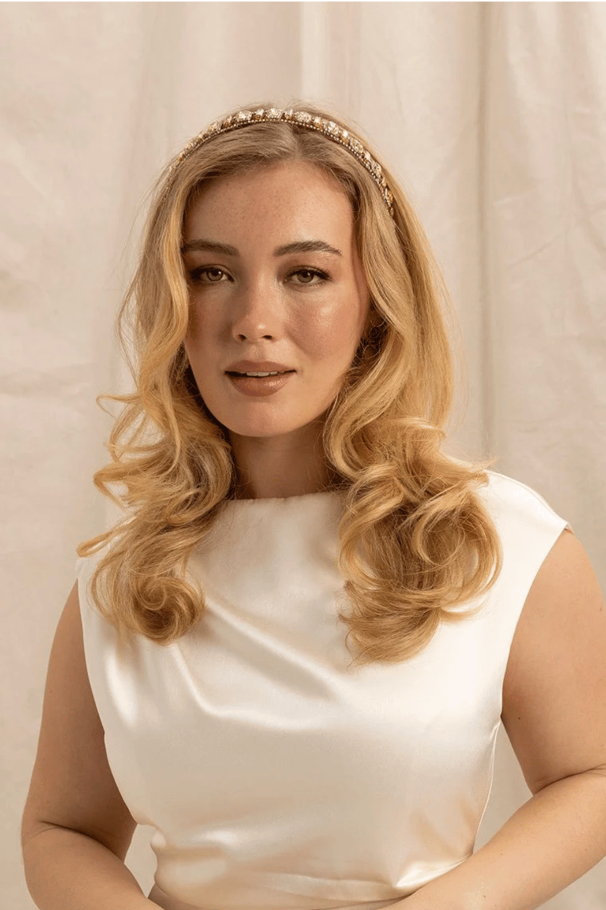 Sabine Headband in Gold