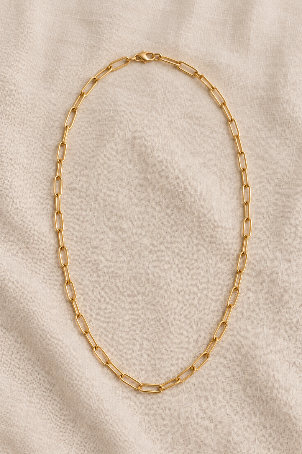 Stainless Steel D-Chain Necklace