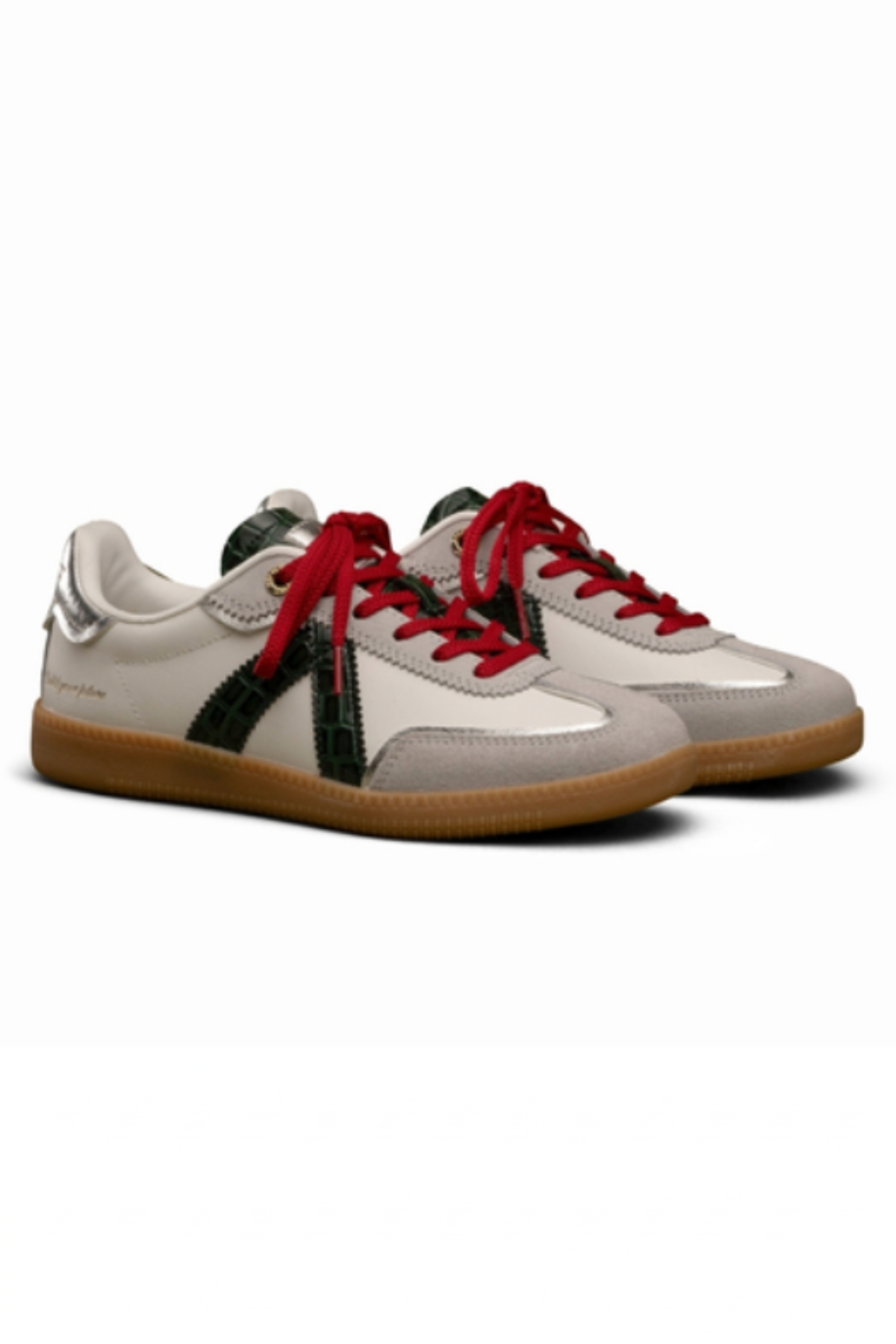 Elite Classic White Green Croc Red