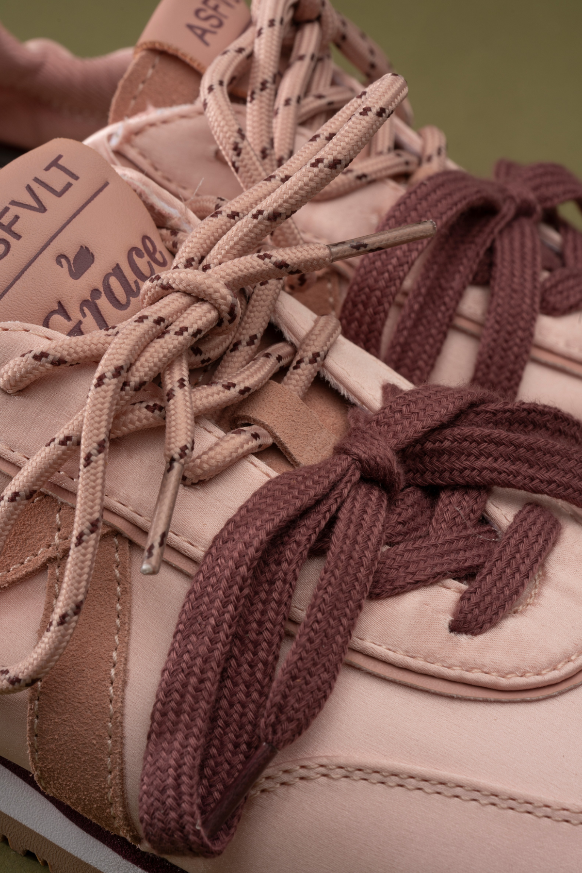Grace Sneaker Rose Satin