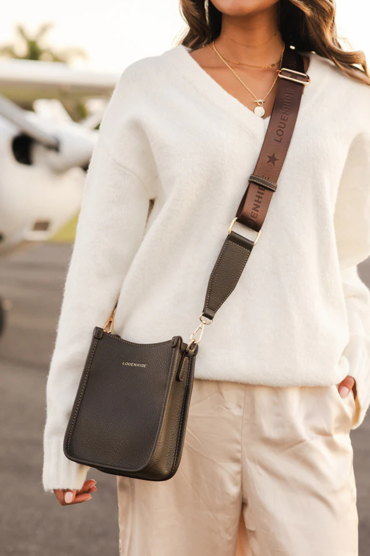 Parker Phone Crossbody Bag Chocolate
