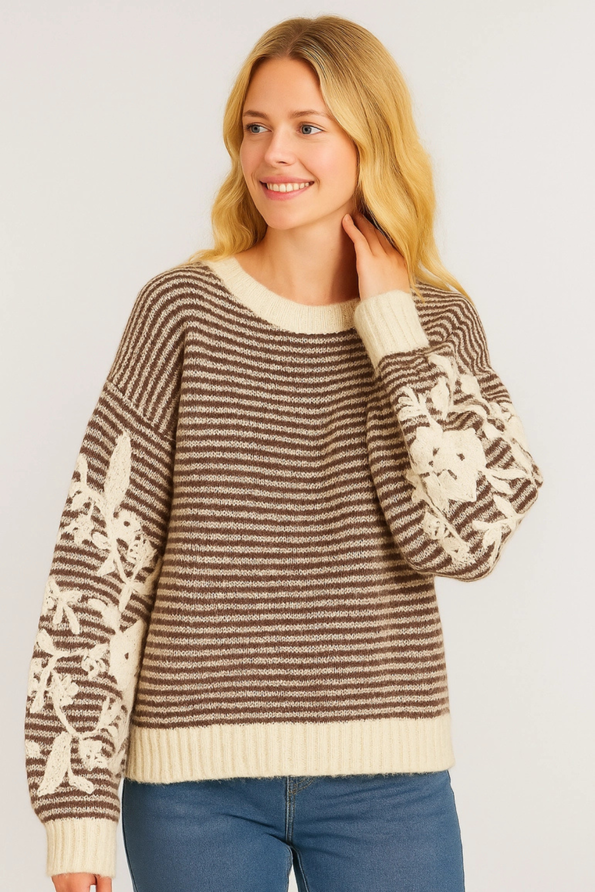 Audrey Floral Knit