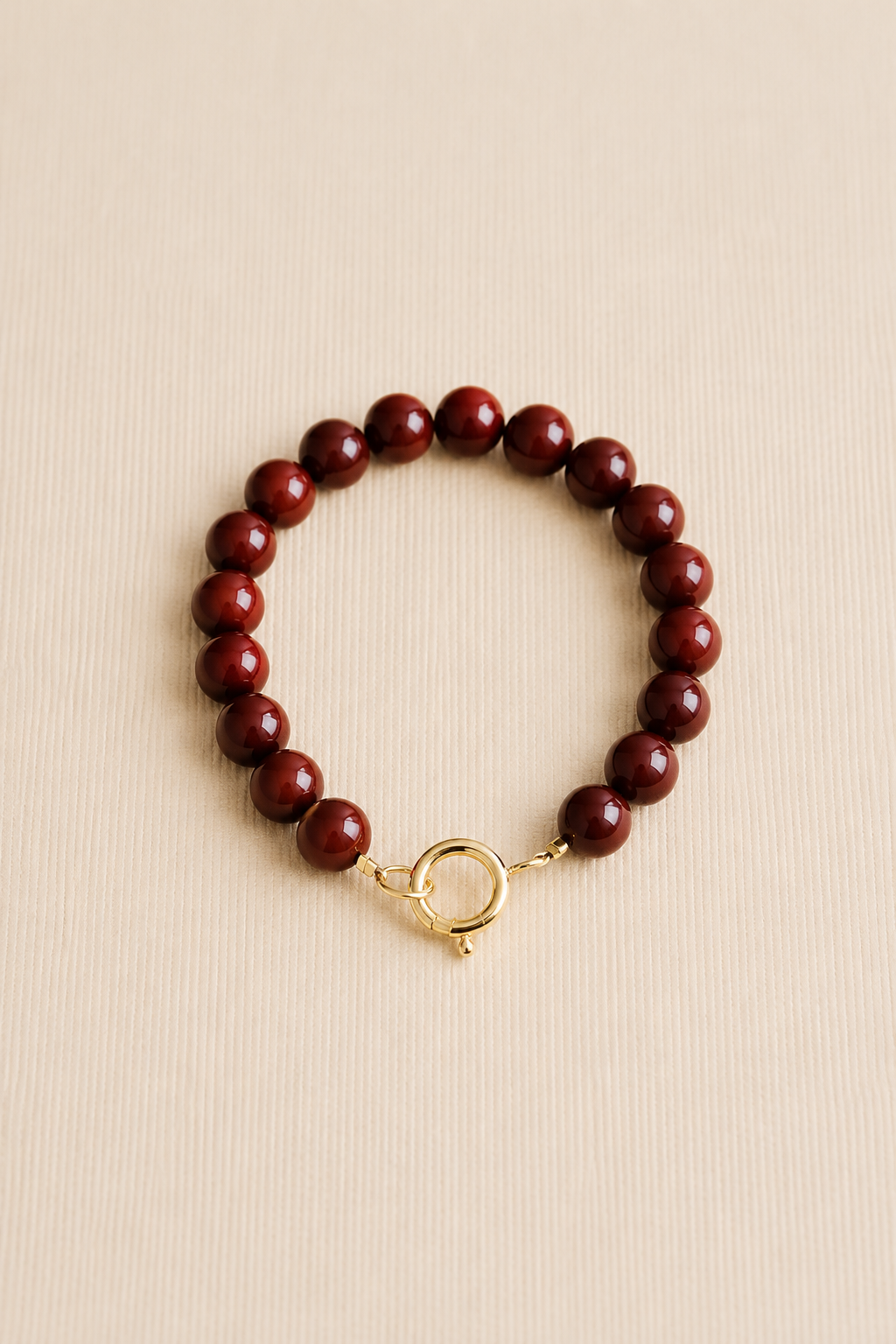 Beaded Bracelet Burgundy