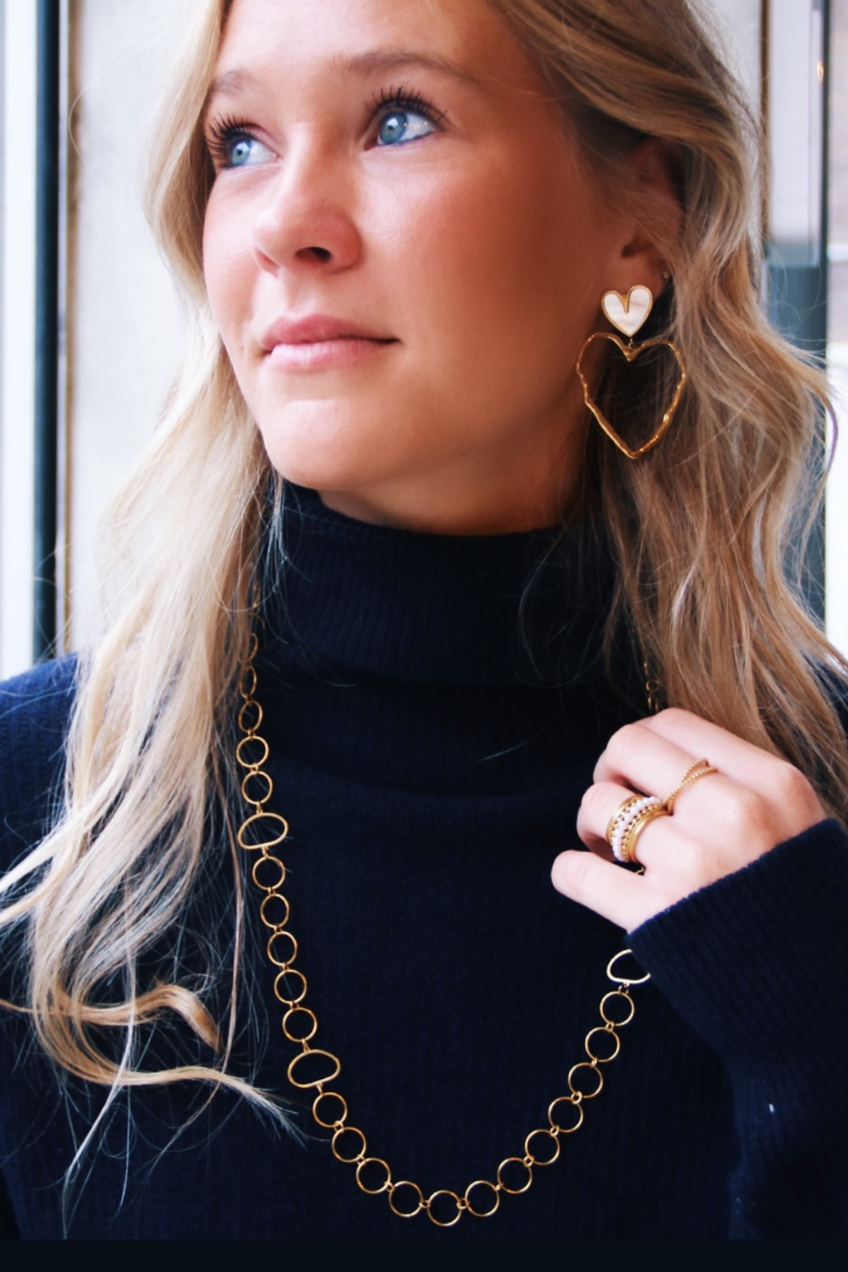 Statement Ring with Mini Pearls