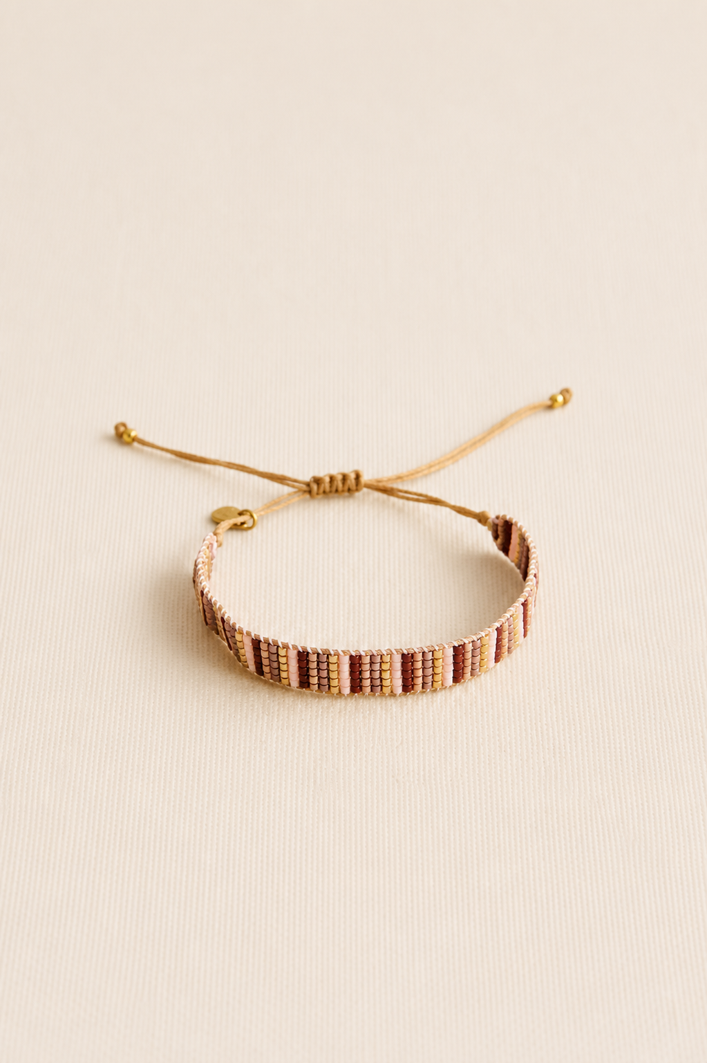 Stripes Woven Bracelet Nude