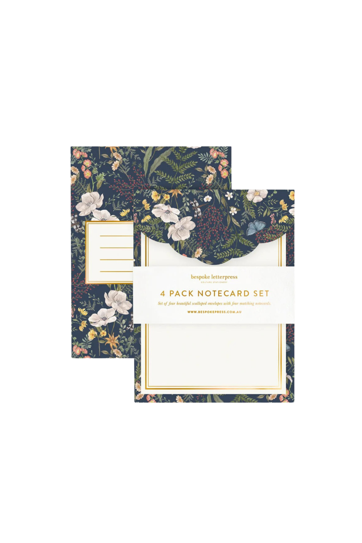 Dusk In Bloom Notecard Set 4pk
