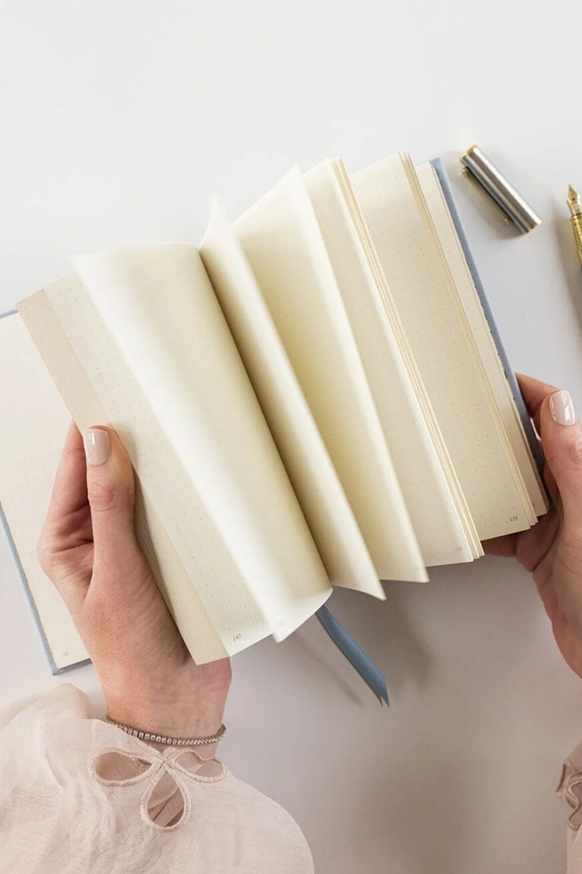 Linen Bound Pocket Journal Luna Blue