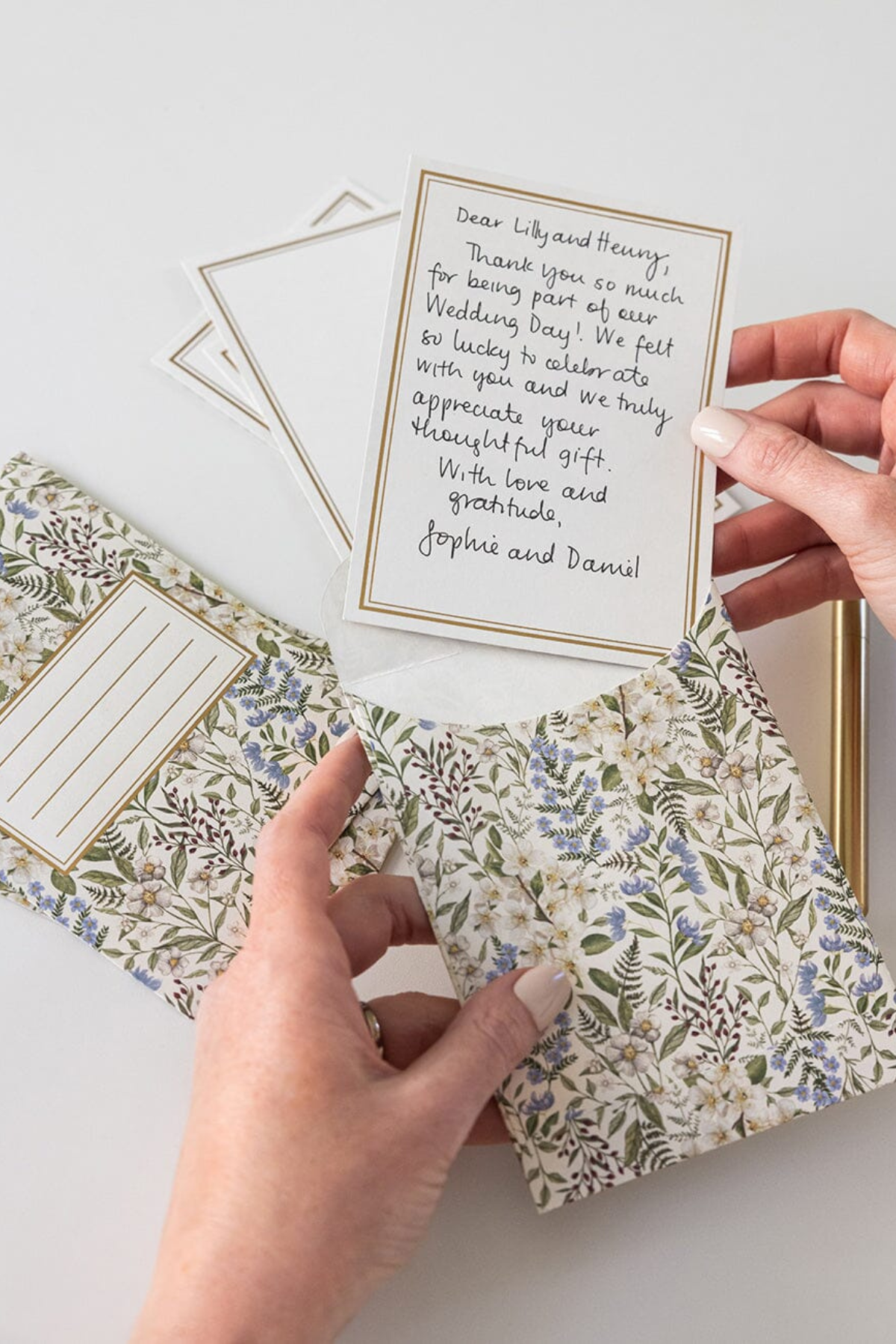Forget Me Not Notecard Set 4pk