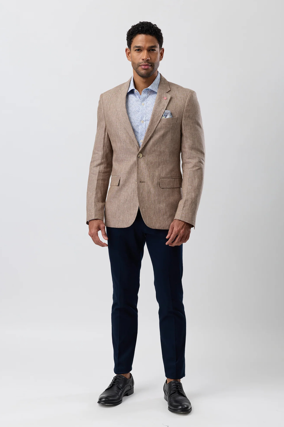 Twin Button Blazer Bark