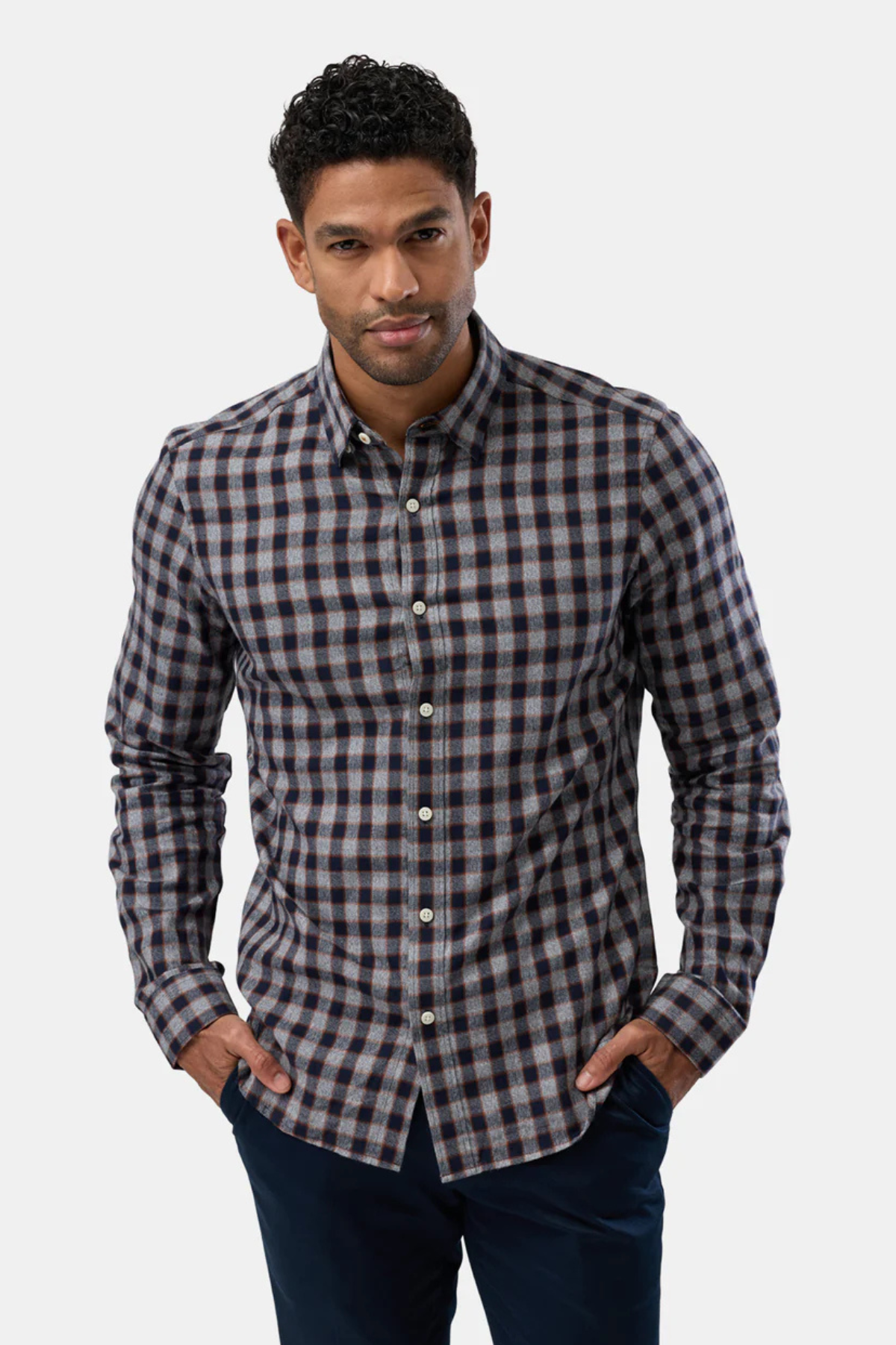 Casual Shirt Grey Plaid