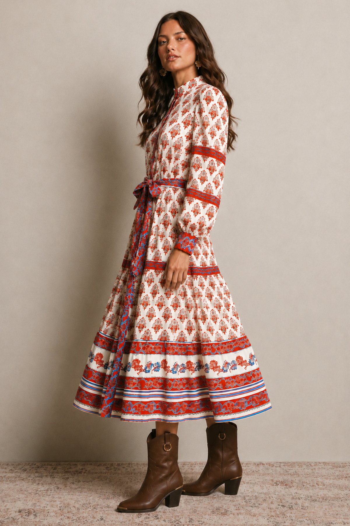Caravan Block Print Dress
