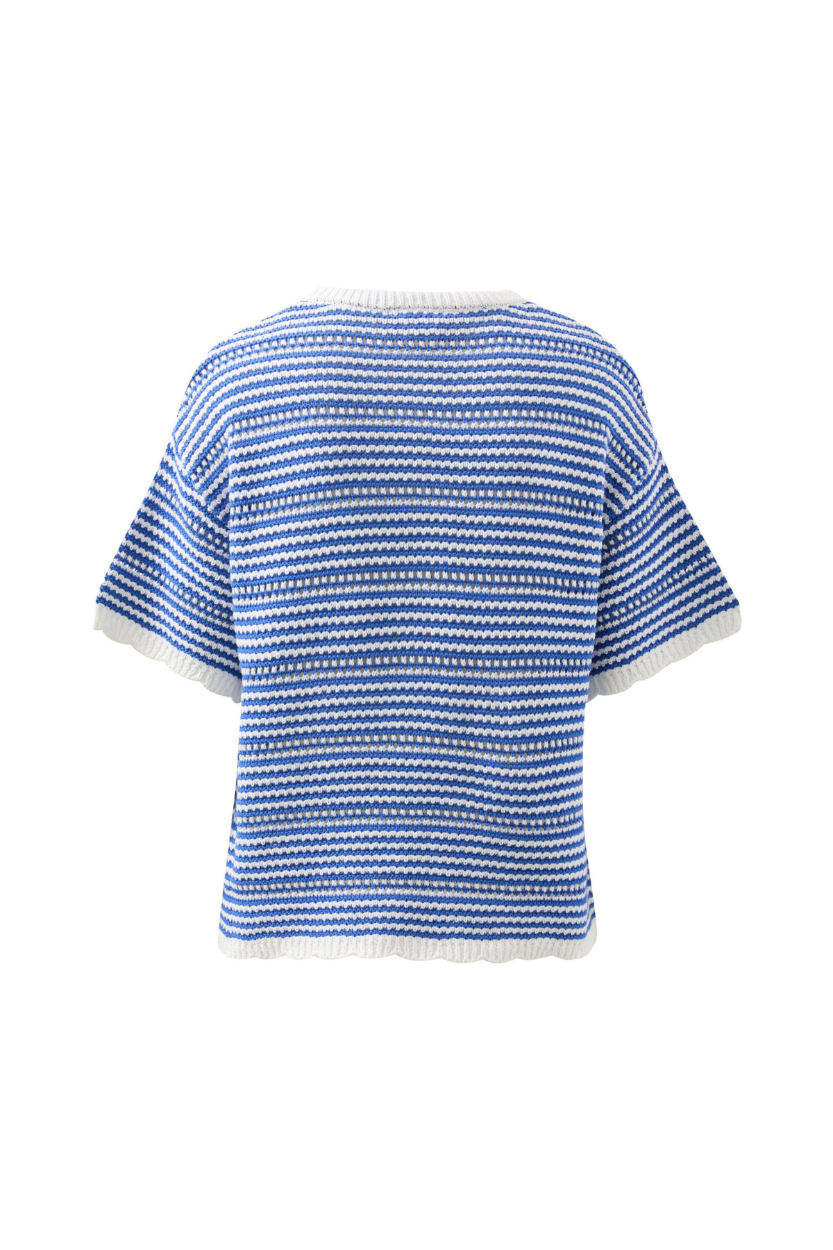 Nina Boxy Knit Tee Summer Blue