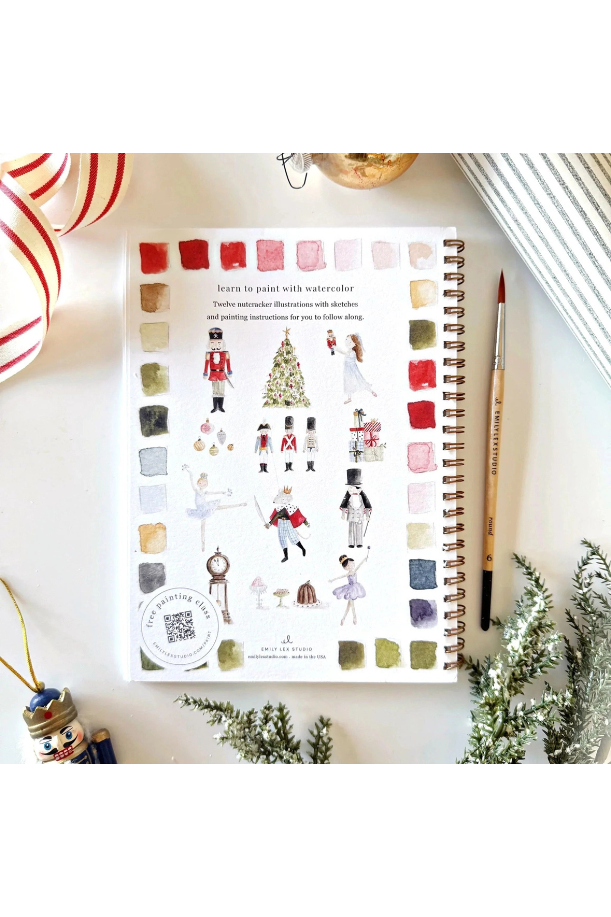 Nutcracker Watercolour Workbook