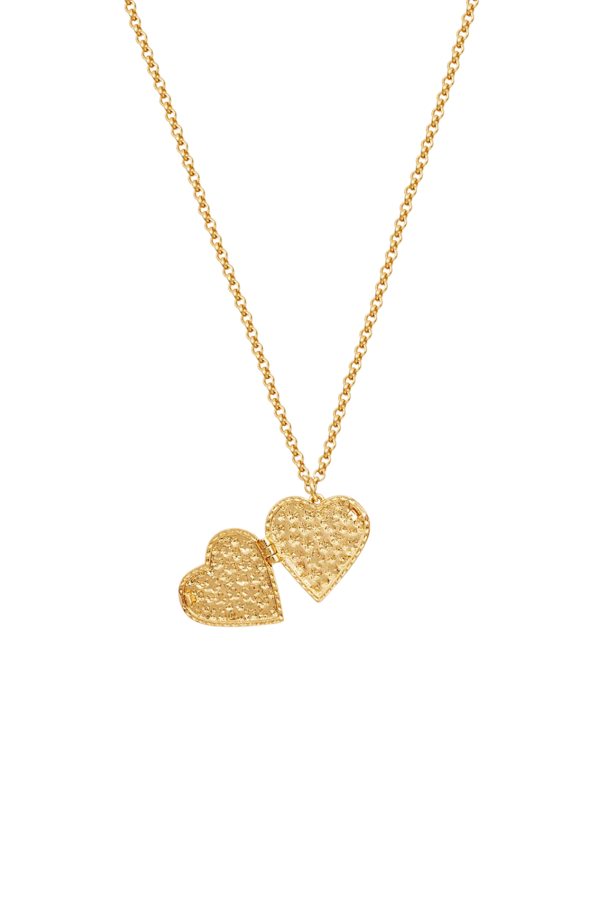 White English Rose Locket Necklace
