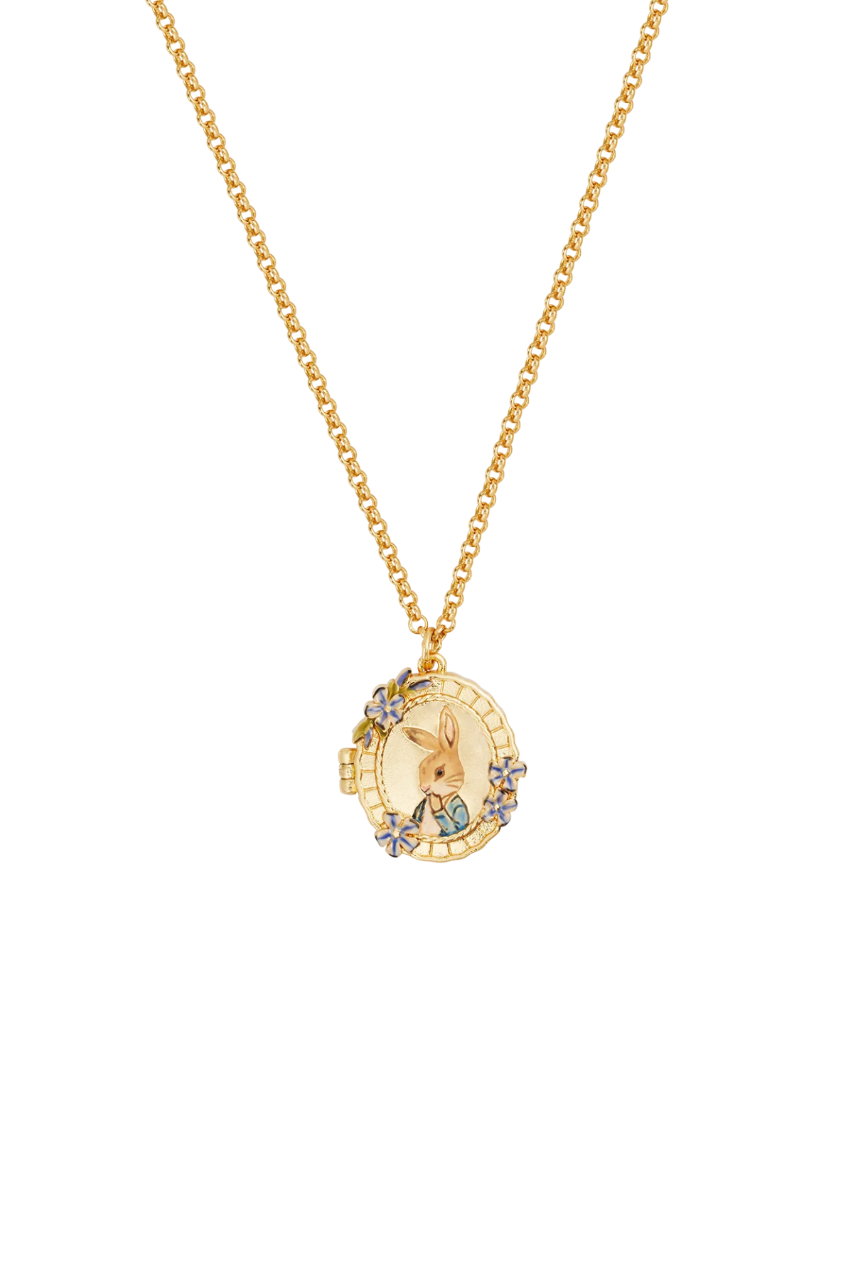 Peter Rabbit Cameo Locket Necklace
