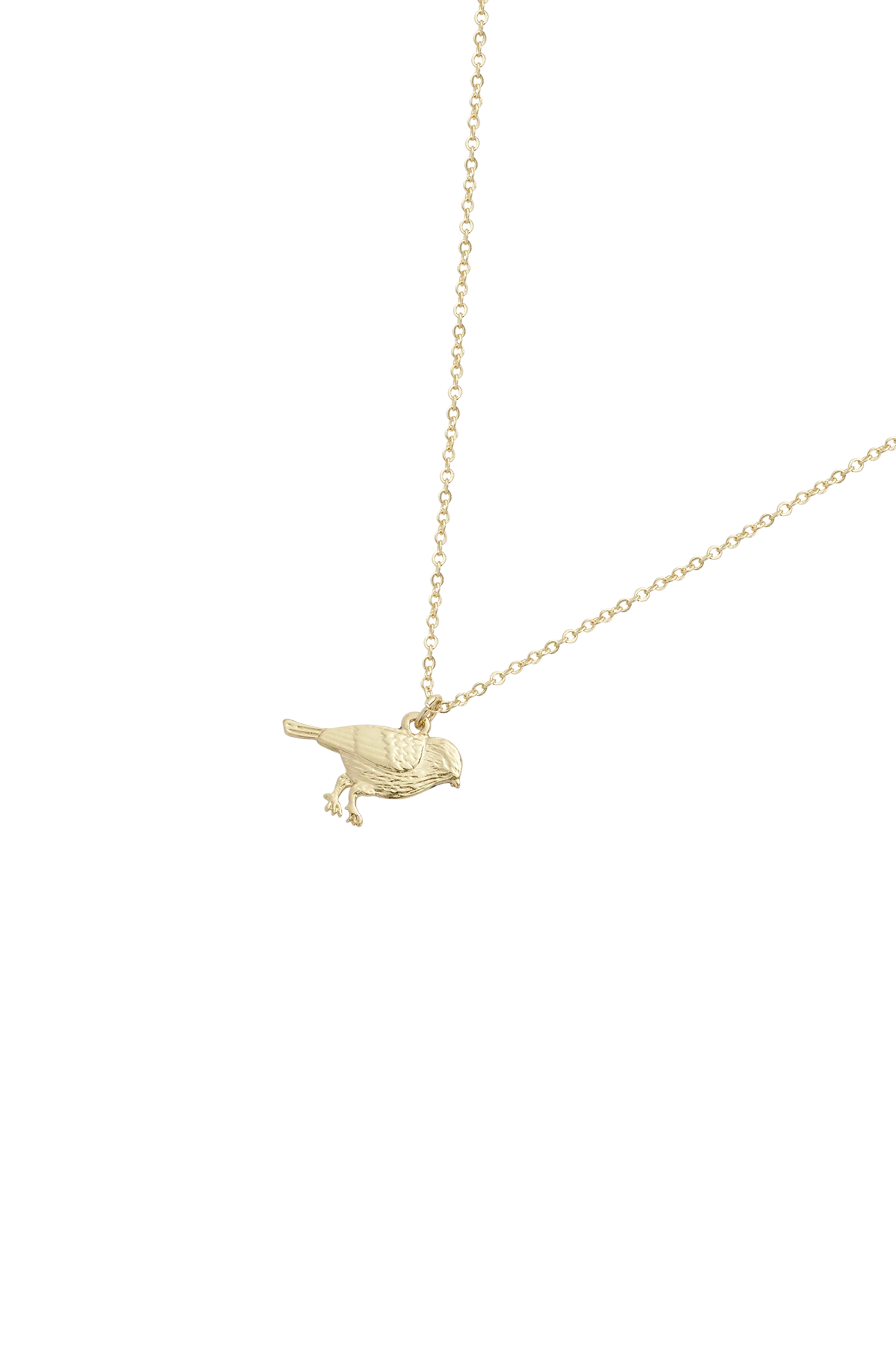Enamel Blue Tit Short Necklace