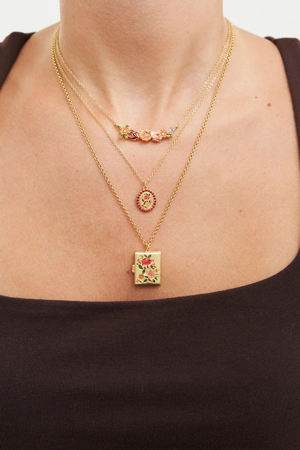 Eve Floral Gold Necklace