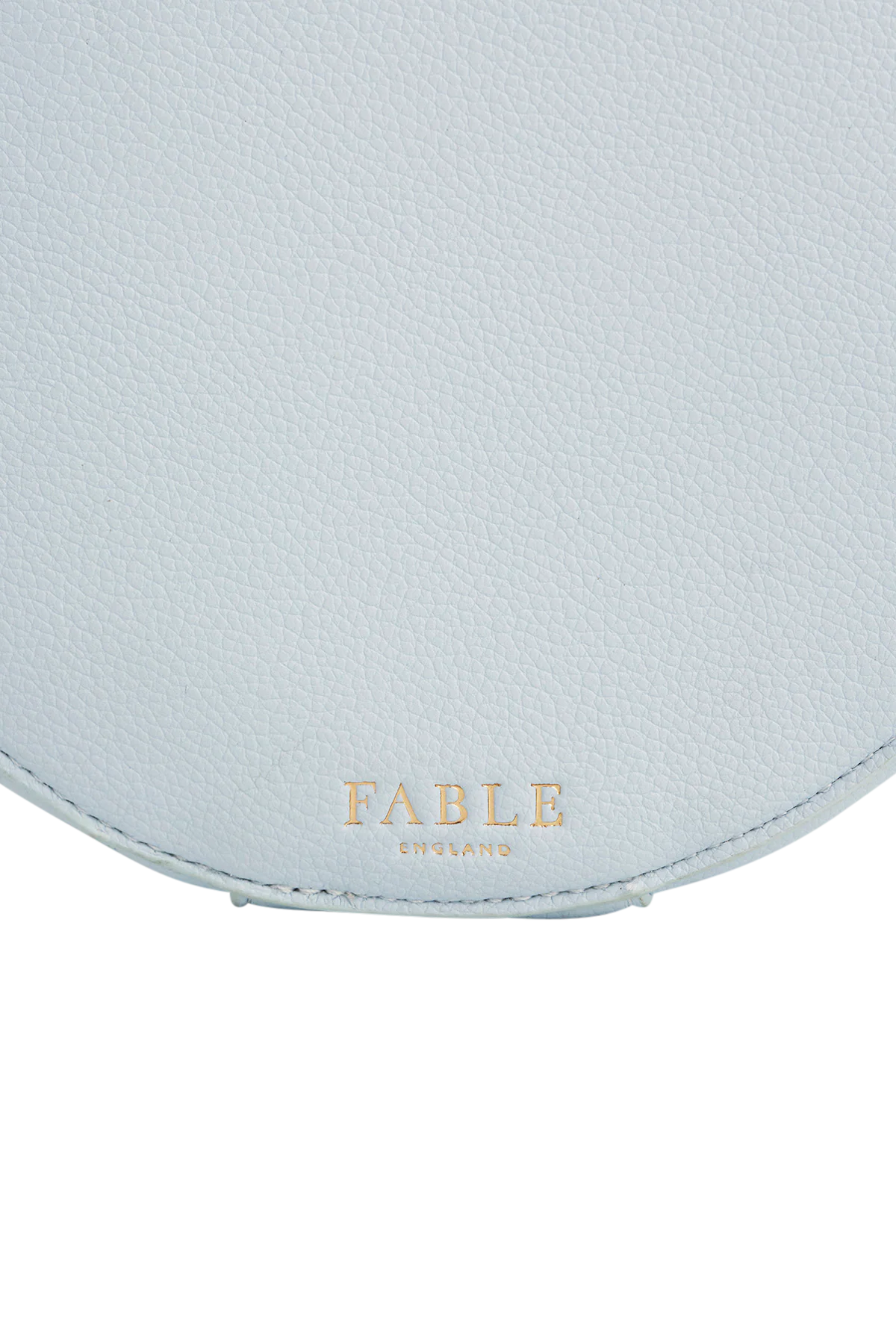 Floral Bow Blue Embroidered Circle Bag