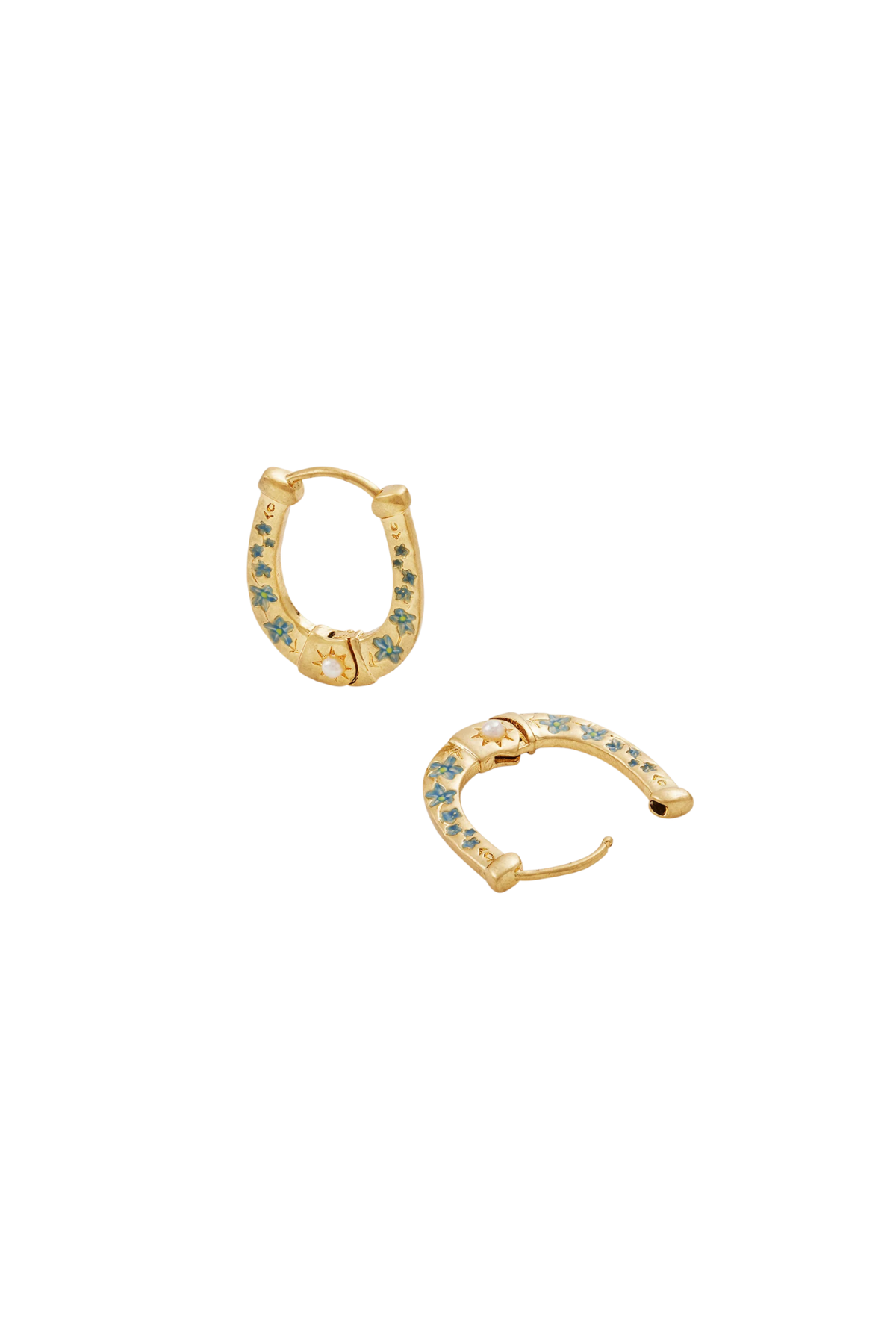 Horseshoe Hoop Earrings