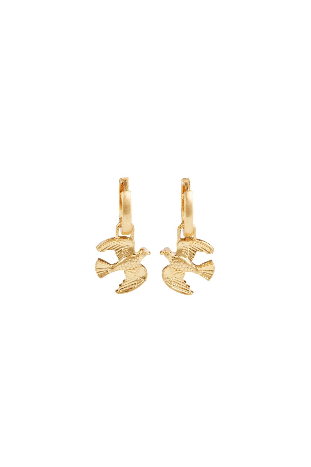 Love Dove Huggie Earrings