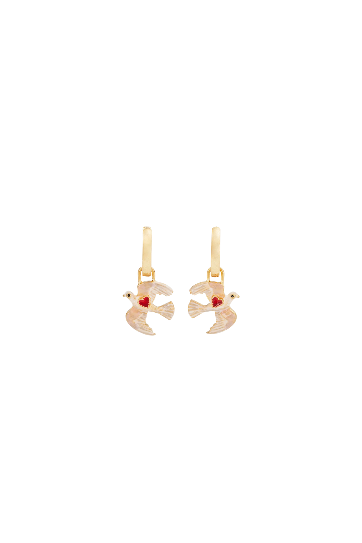 Love Dove Huggie Earrings