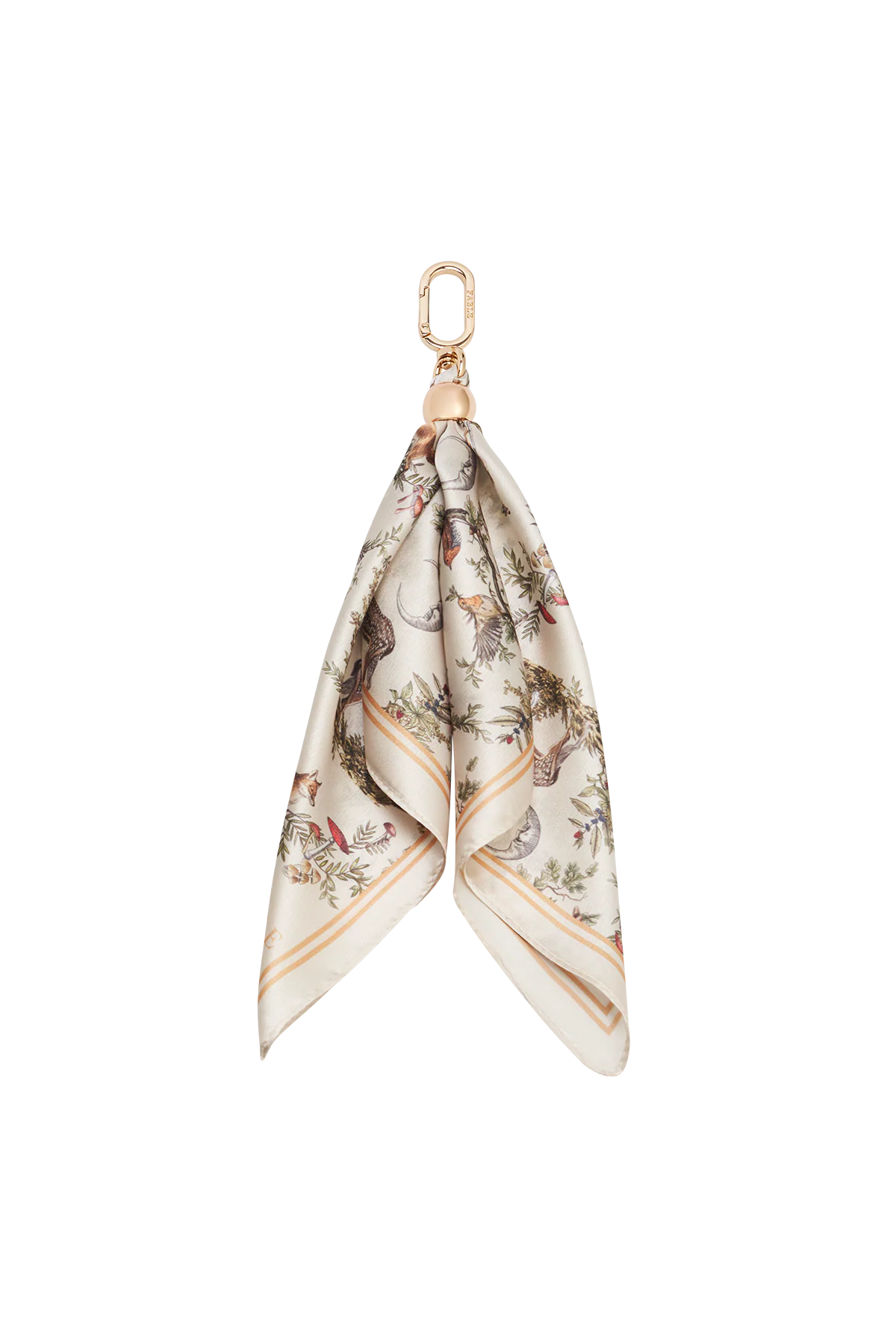 Scarf Bag Charm in Ivory Into the Woods