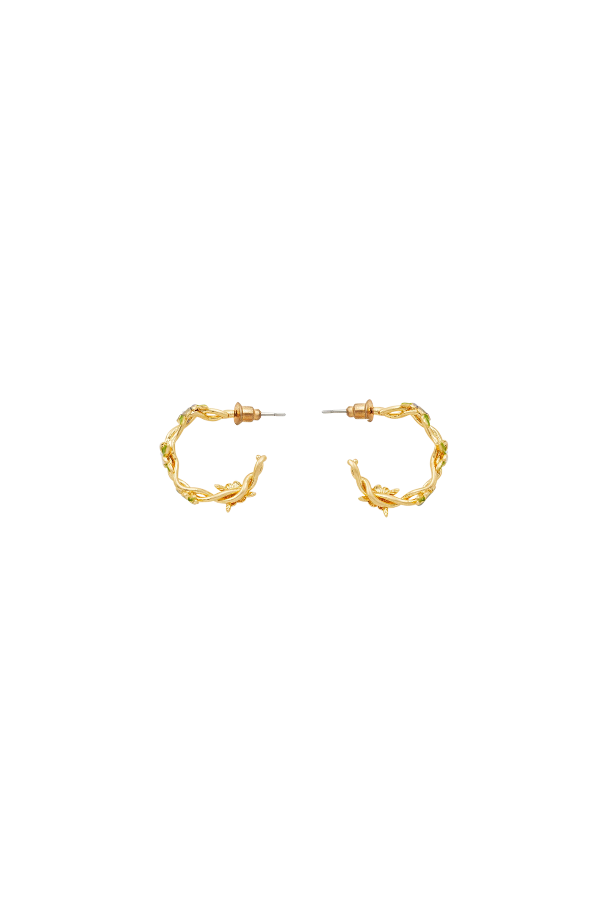 Wildflower Garden Hoop Earrings
