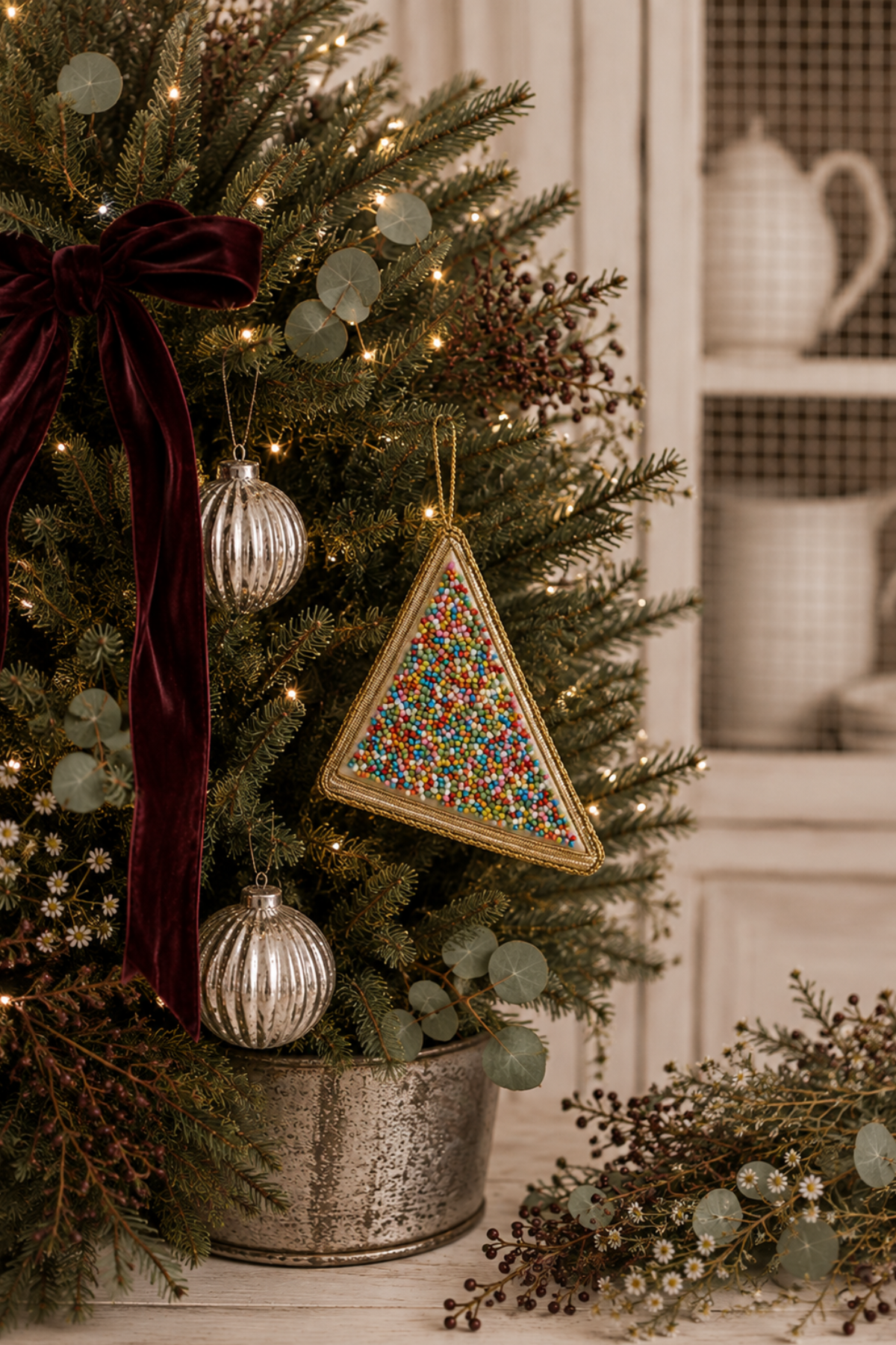 Fairy Bread Sequin Tree Decoration