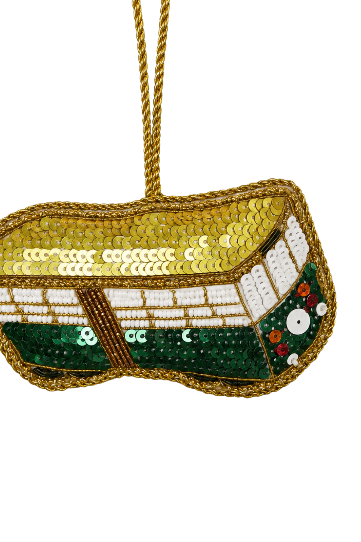 Tram Travel Sequin Tree Decoration