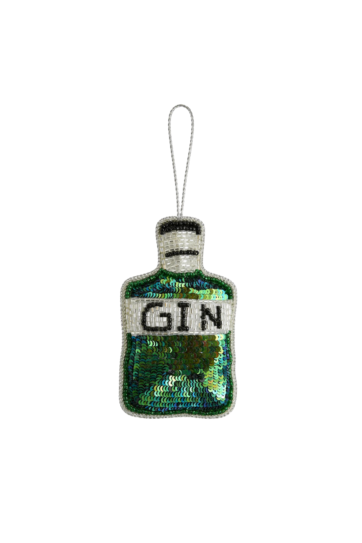 Gin Time Sequin Tree Decoration