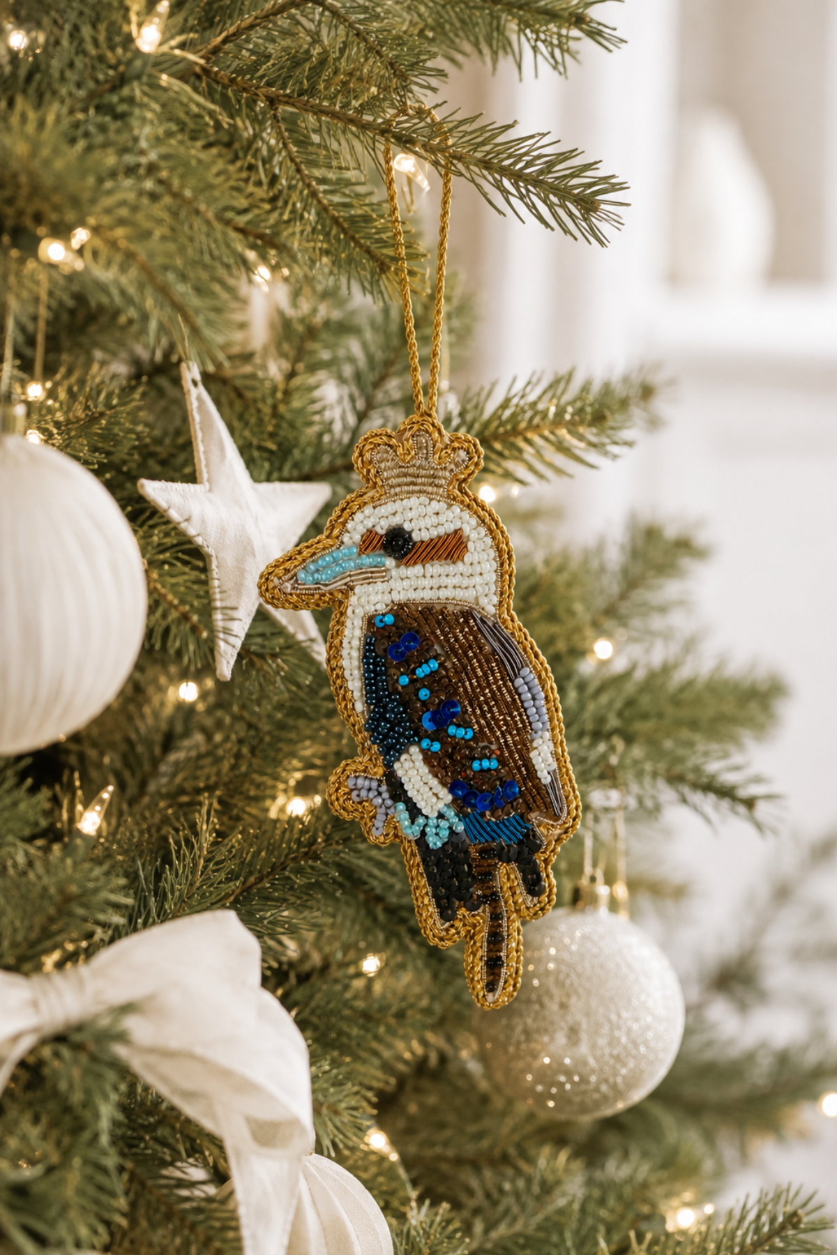 Kookaburra Sequin Tree Decoration