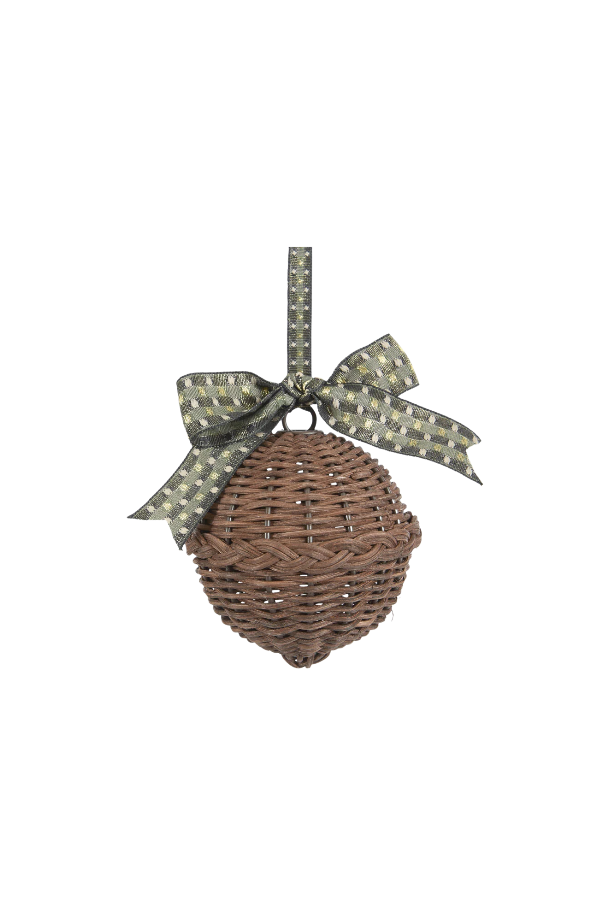 Rattan Bauble Small Chocolate Brown