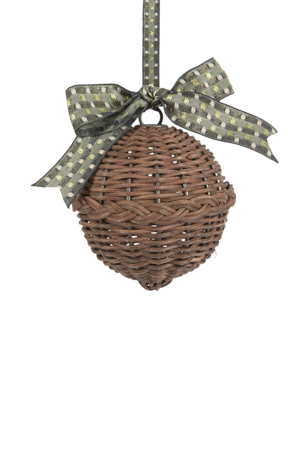 Rattan Bauble Small Chocolate Brown