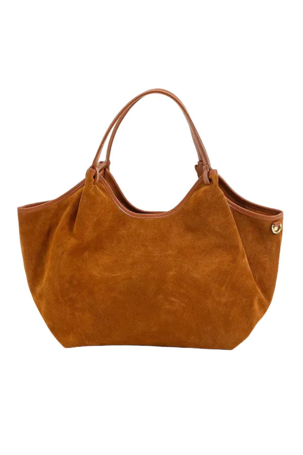 Hector Suede Bag Camel Small