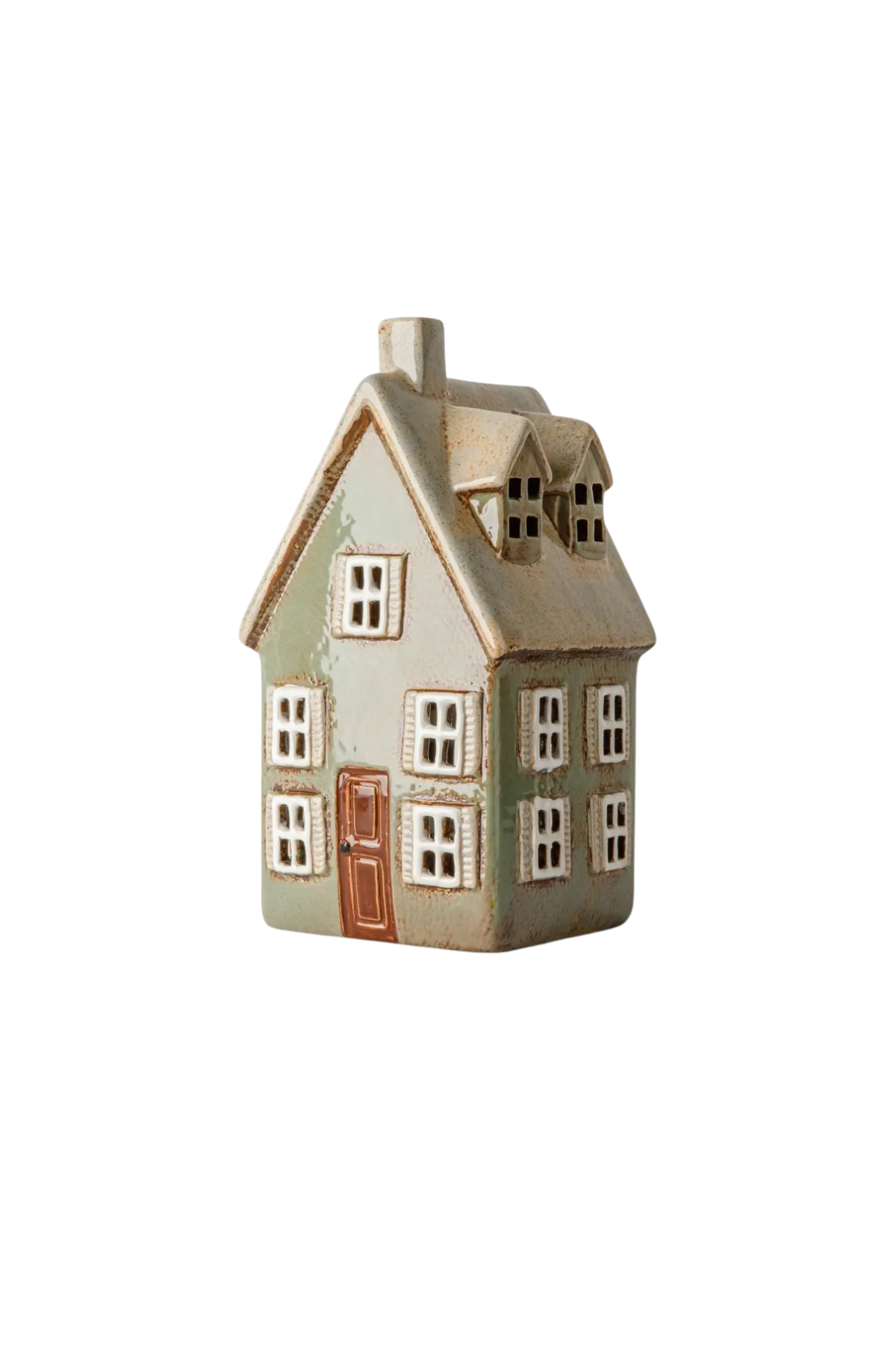 Devon Tea Light Cottage Tall Sage