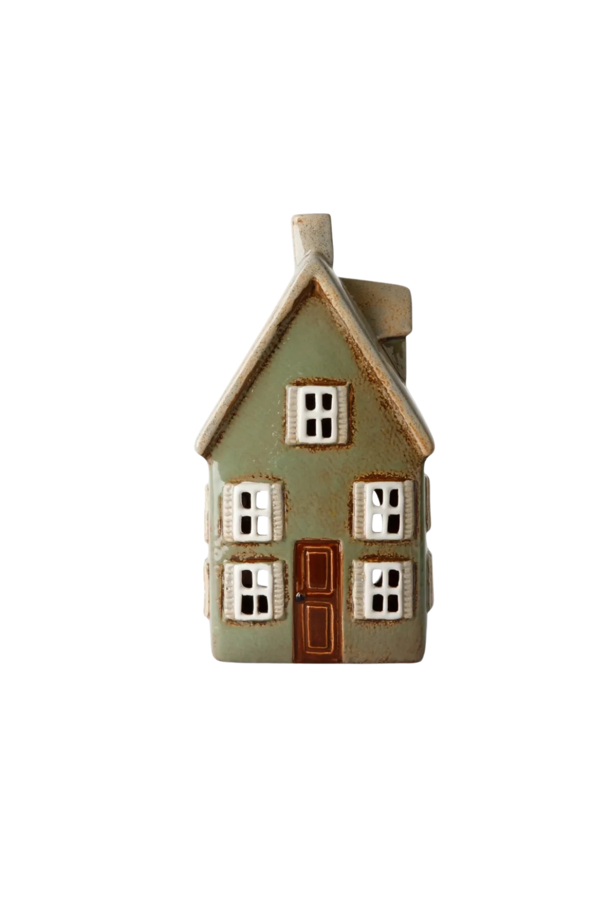 Devon Tea Light Cottage Tall Sage
