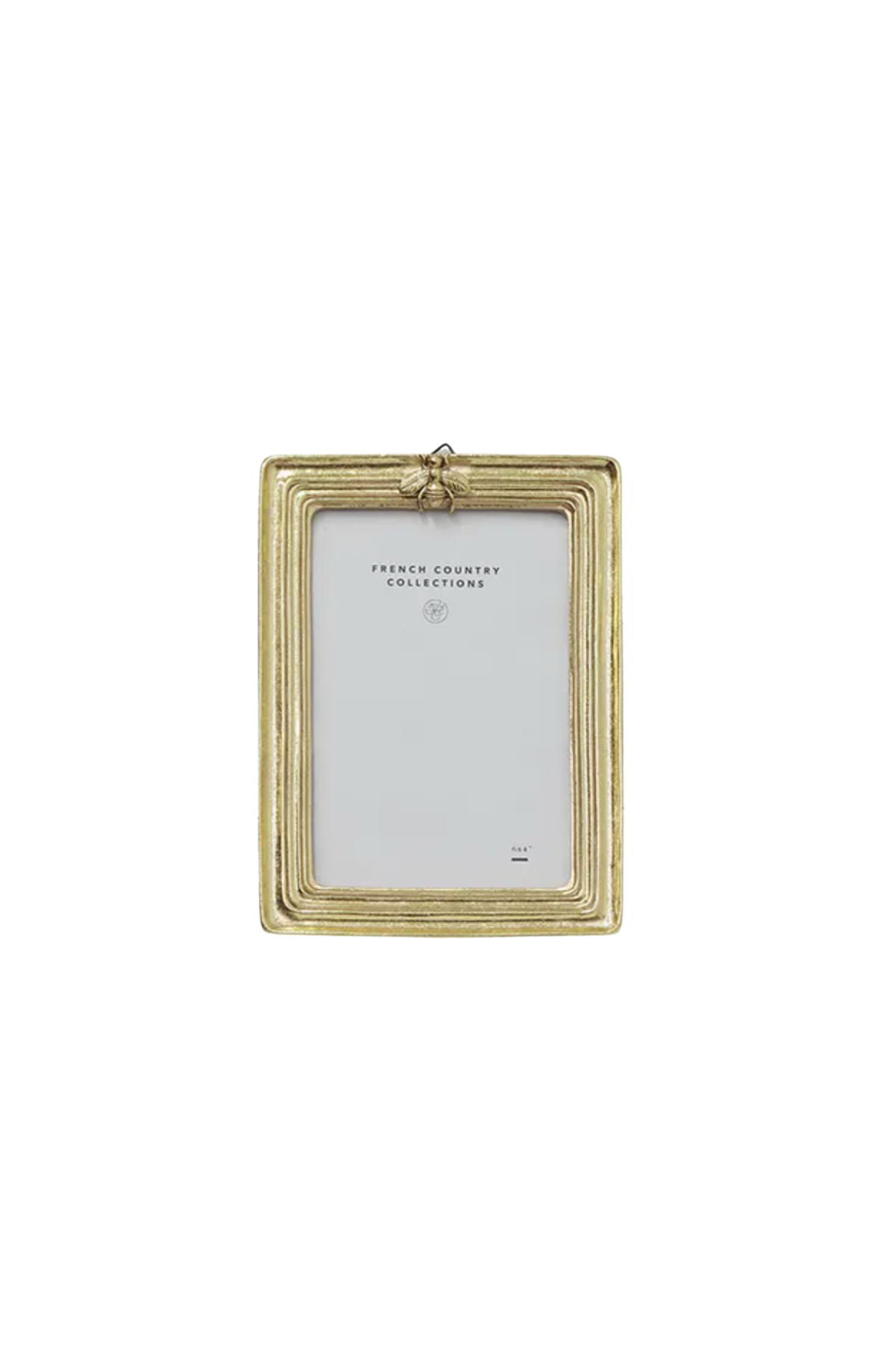 Ribbed Bee Photo Frame Gold 4x6