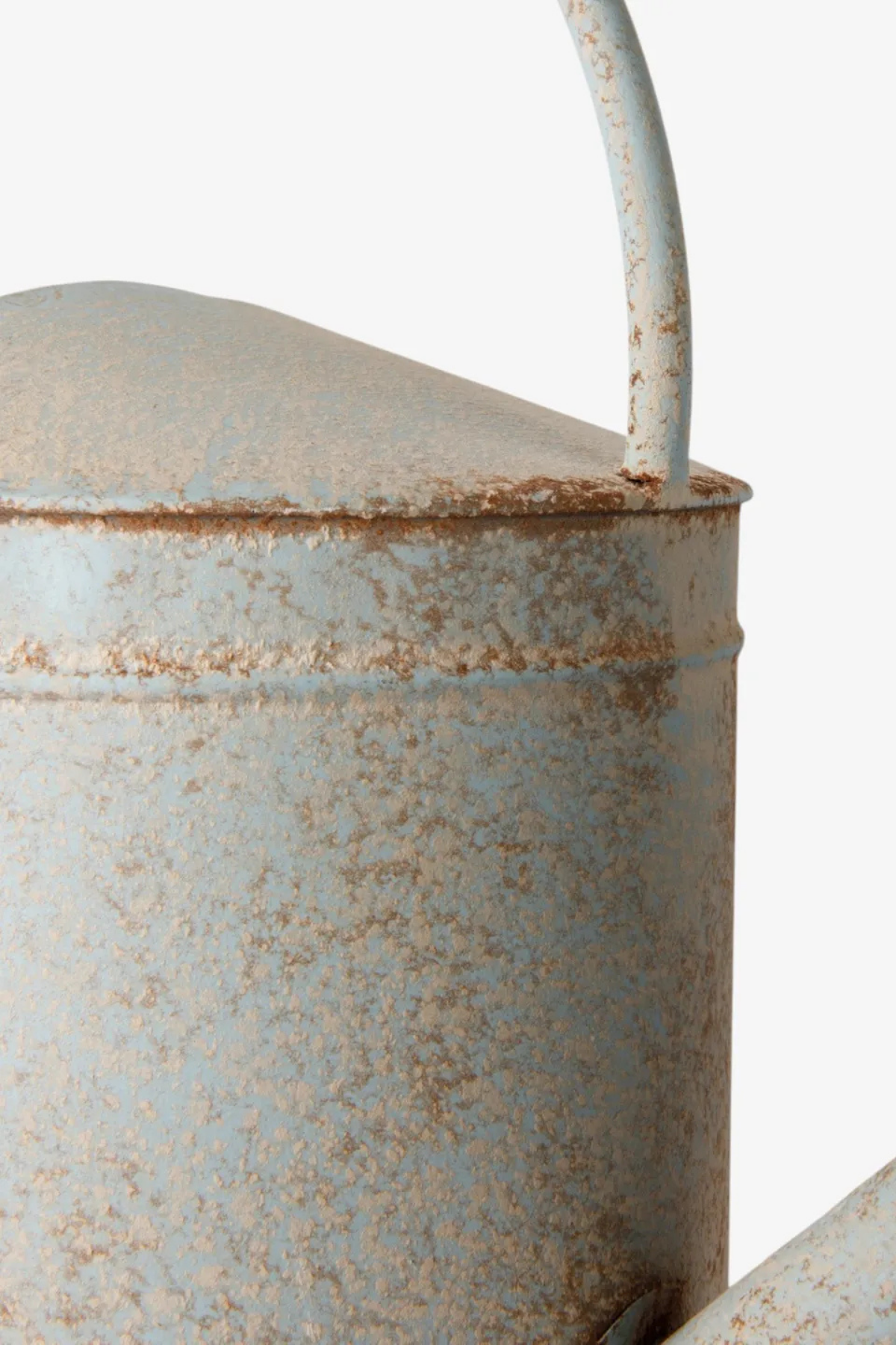 Vintage Metal Watering Can Antique Blue